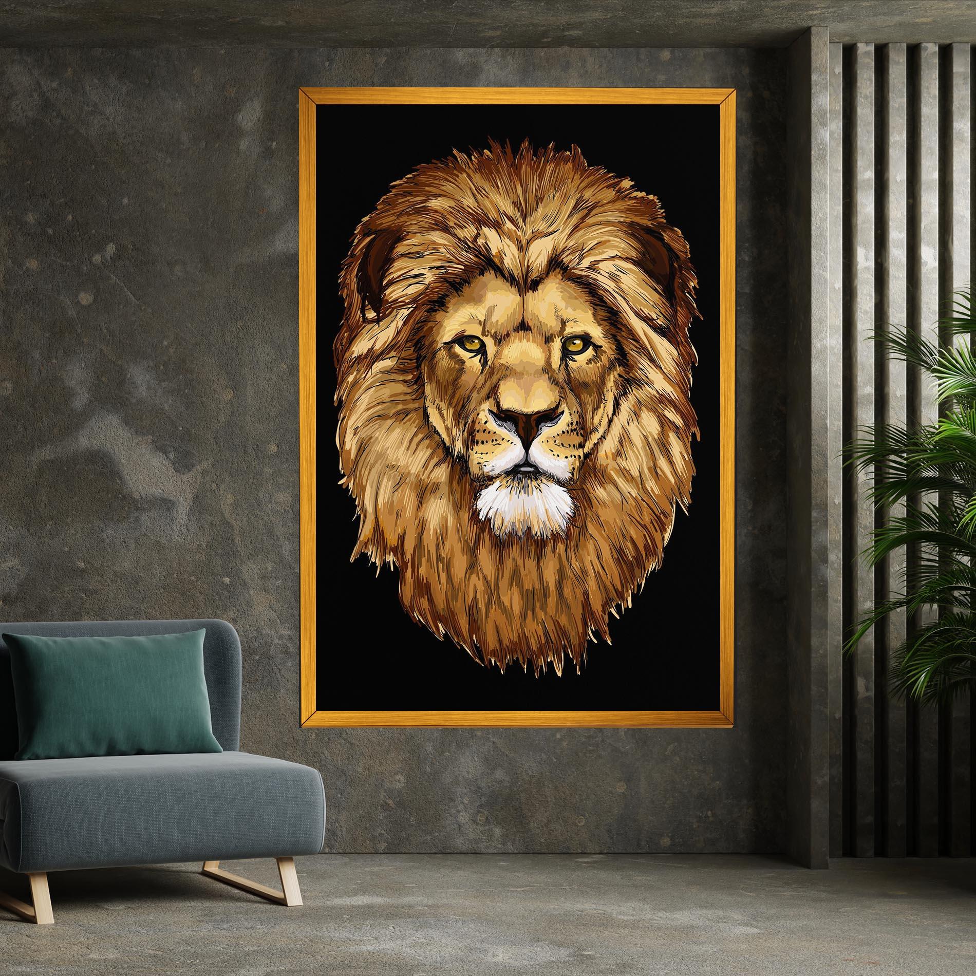 Tablou Canvas Lion Head mockup 7
