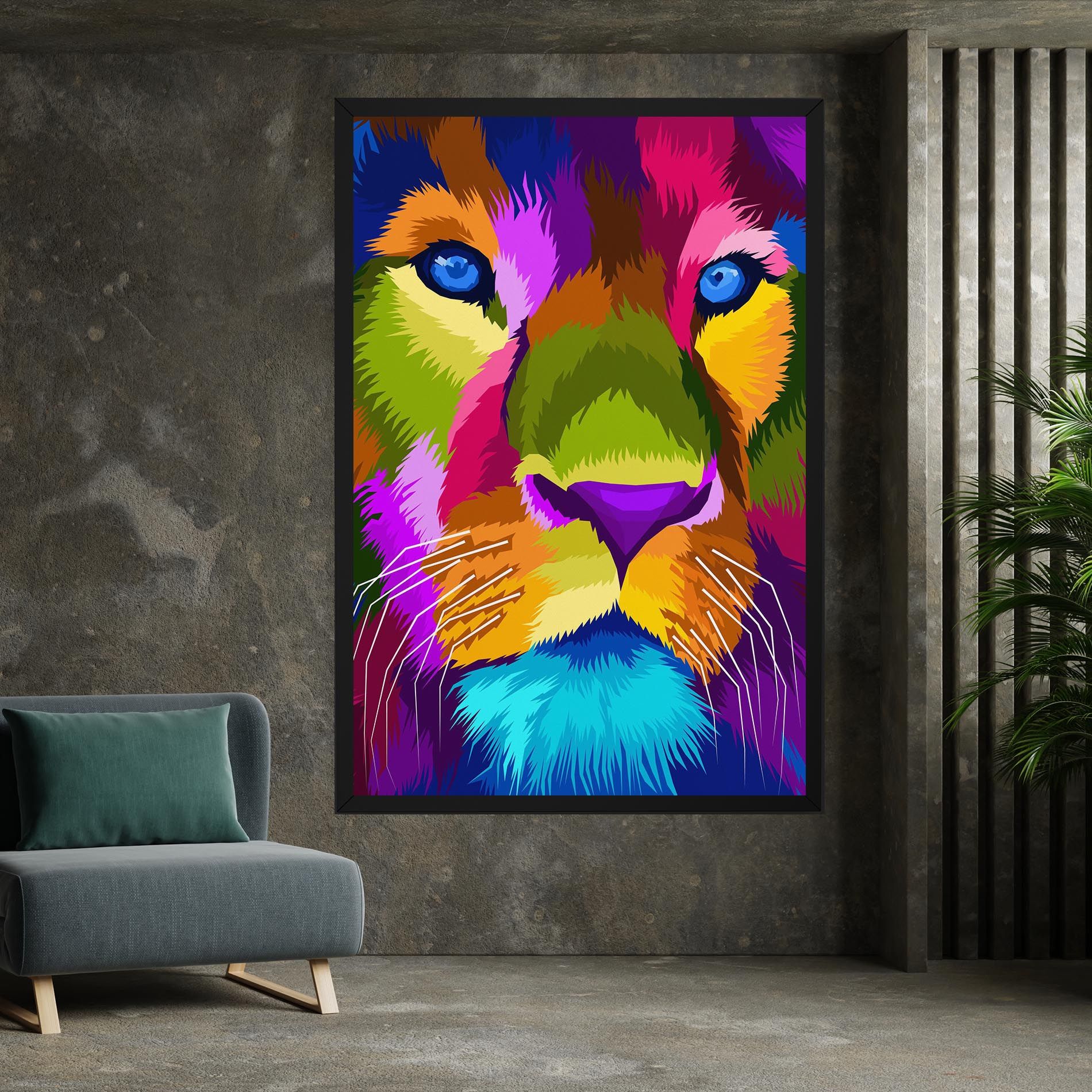 Color Lion Close Up mockup 7