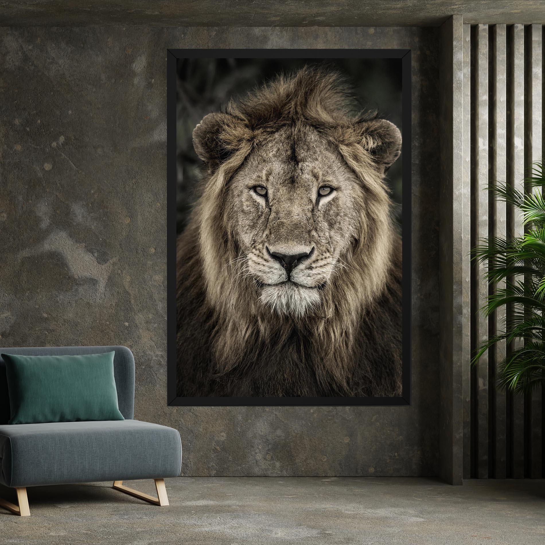 Tablou Canvas Lion Close Up mockup 7