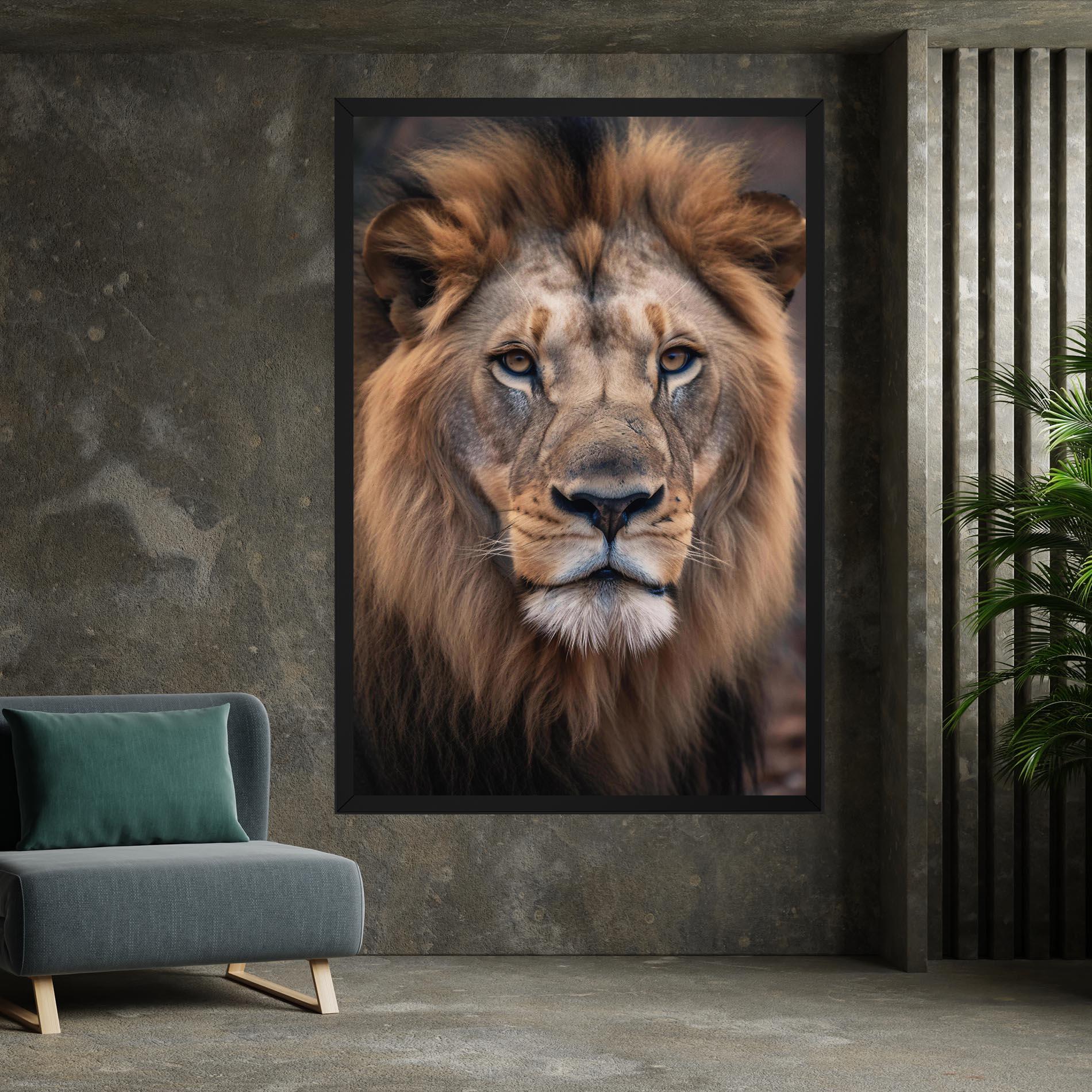 Tablou Canvas Wild Lion View mockup 7