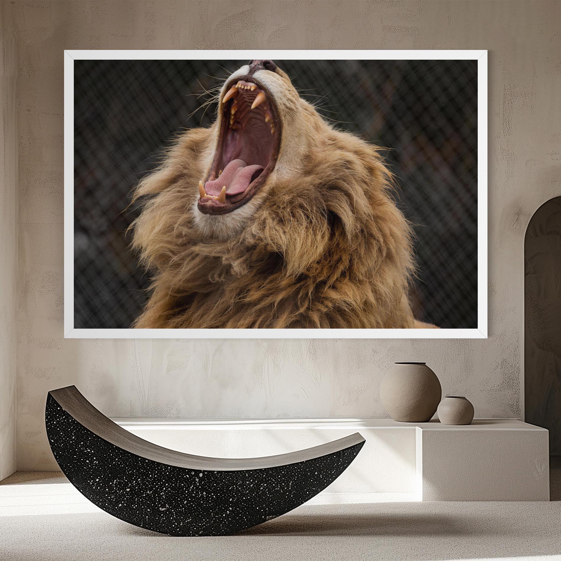 Tablou Canvas Angry Lion mockup 8