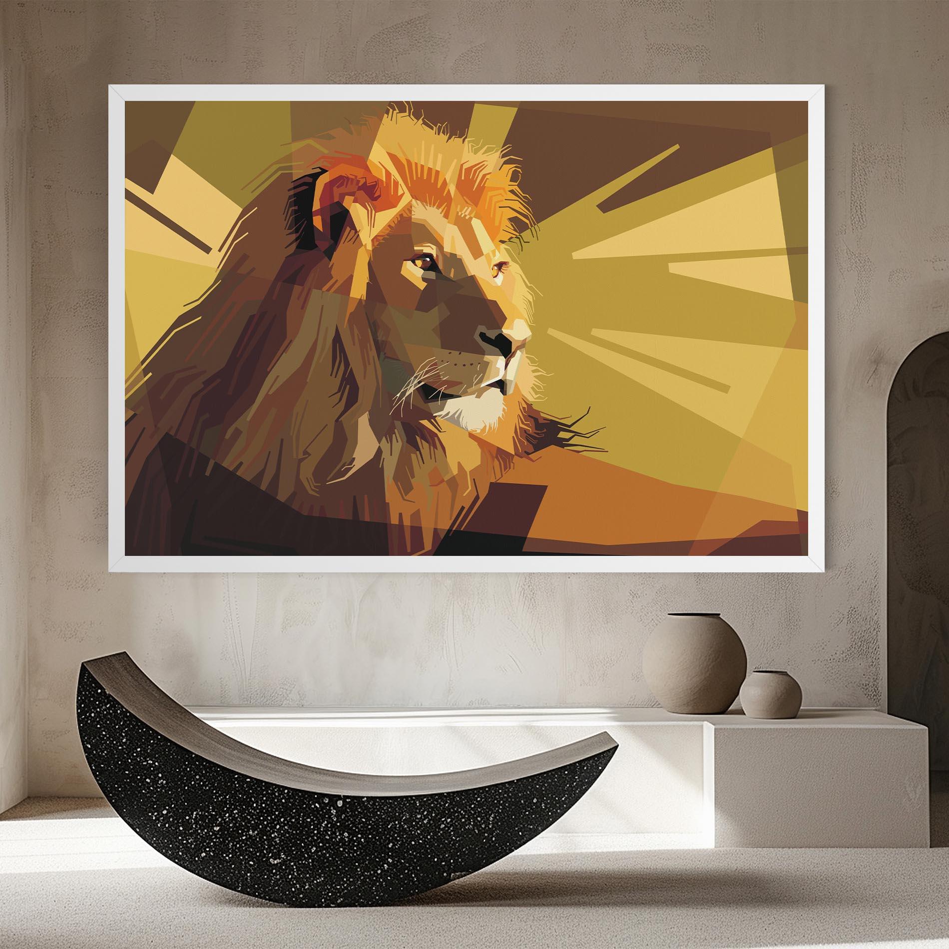 Tablou Canvas Lion Art mockup 8