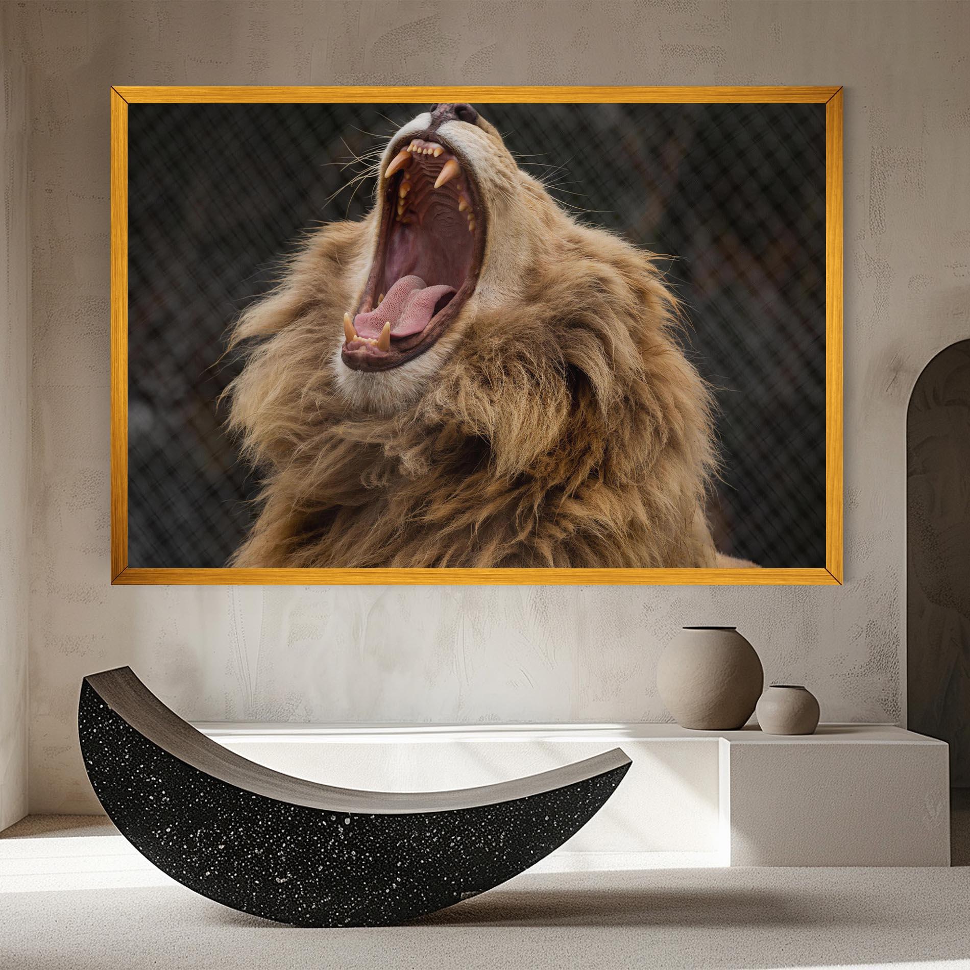 Tablou Canvas Angry Lion mockup 8