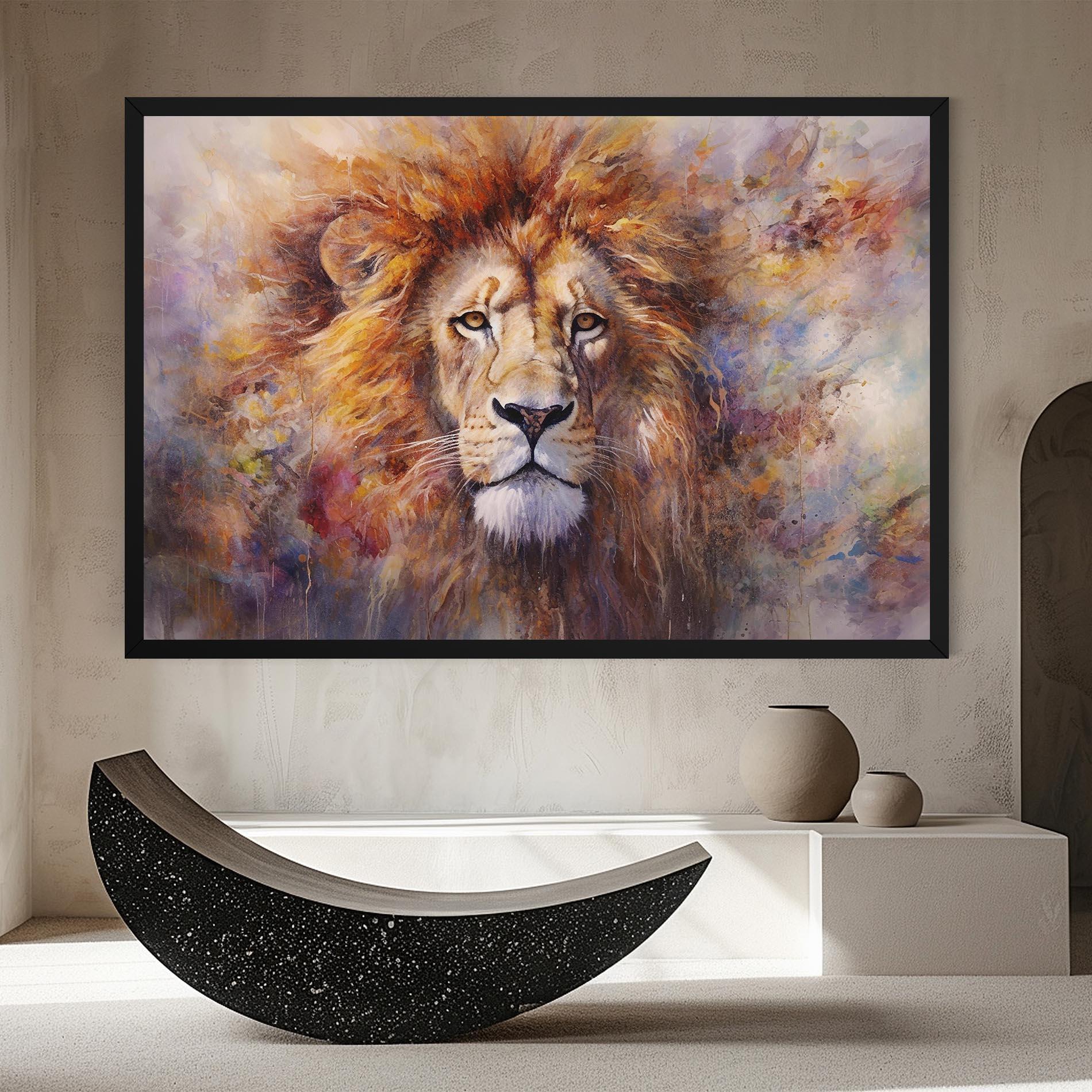 Tablou Canvas Abstract Lion Head mockup 8