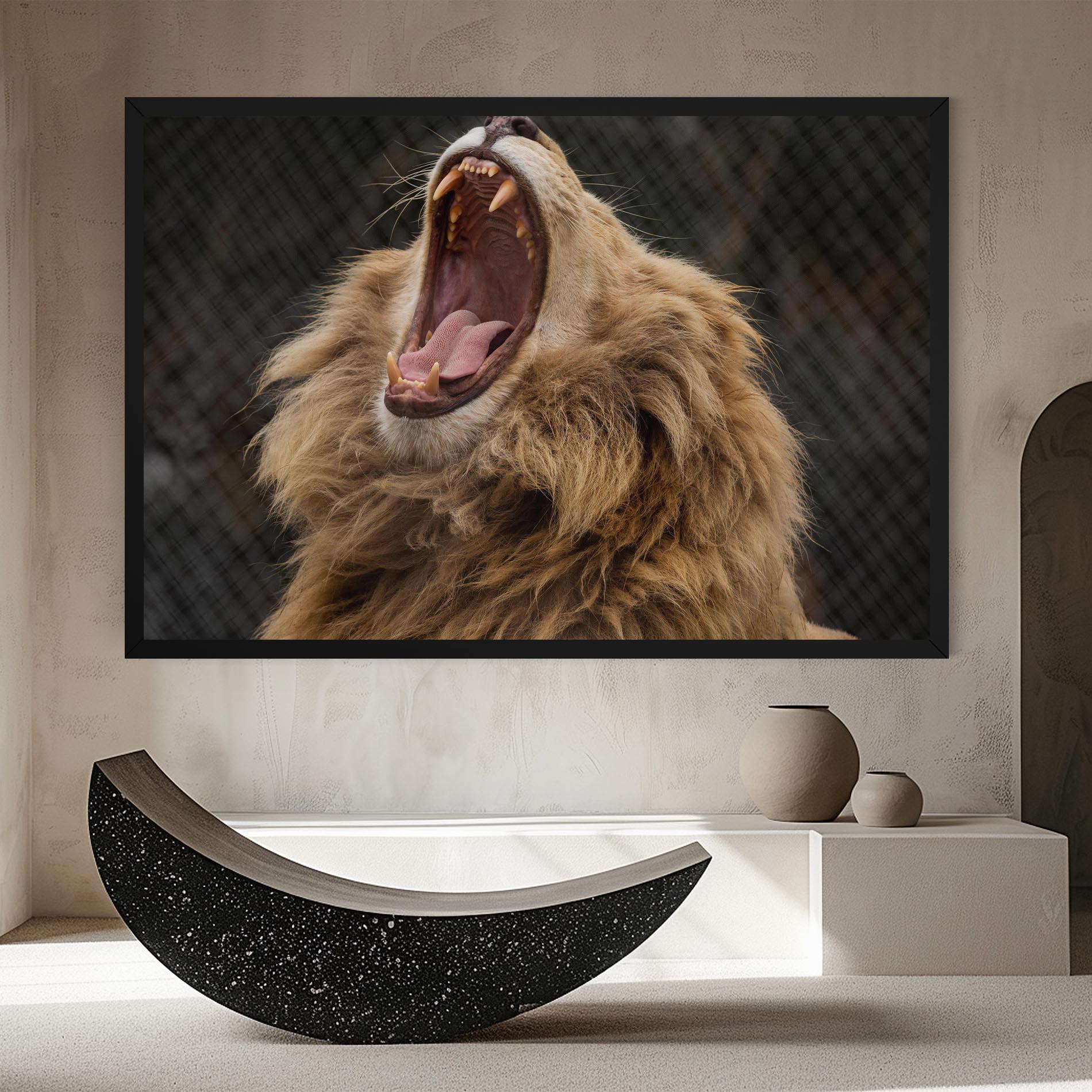 Tablou Canvas Angry Lion mockup 8