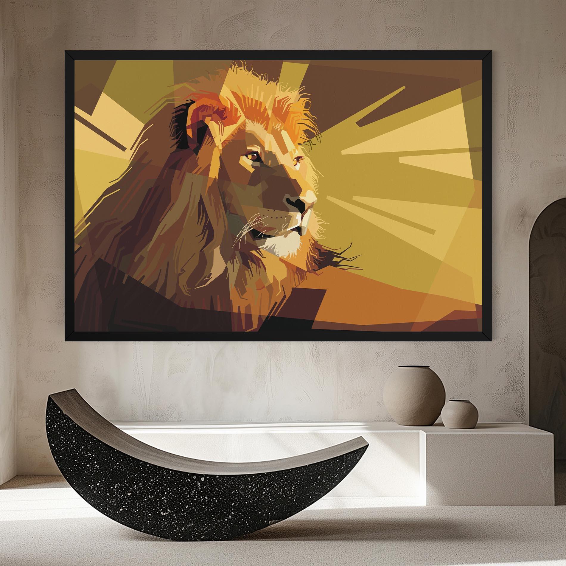 Tablou Canvas Lion Art mockup 8