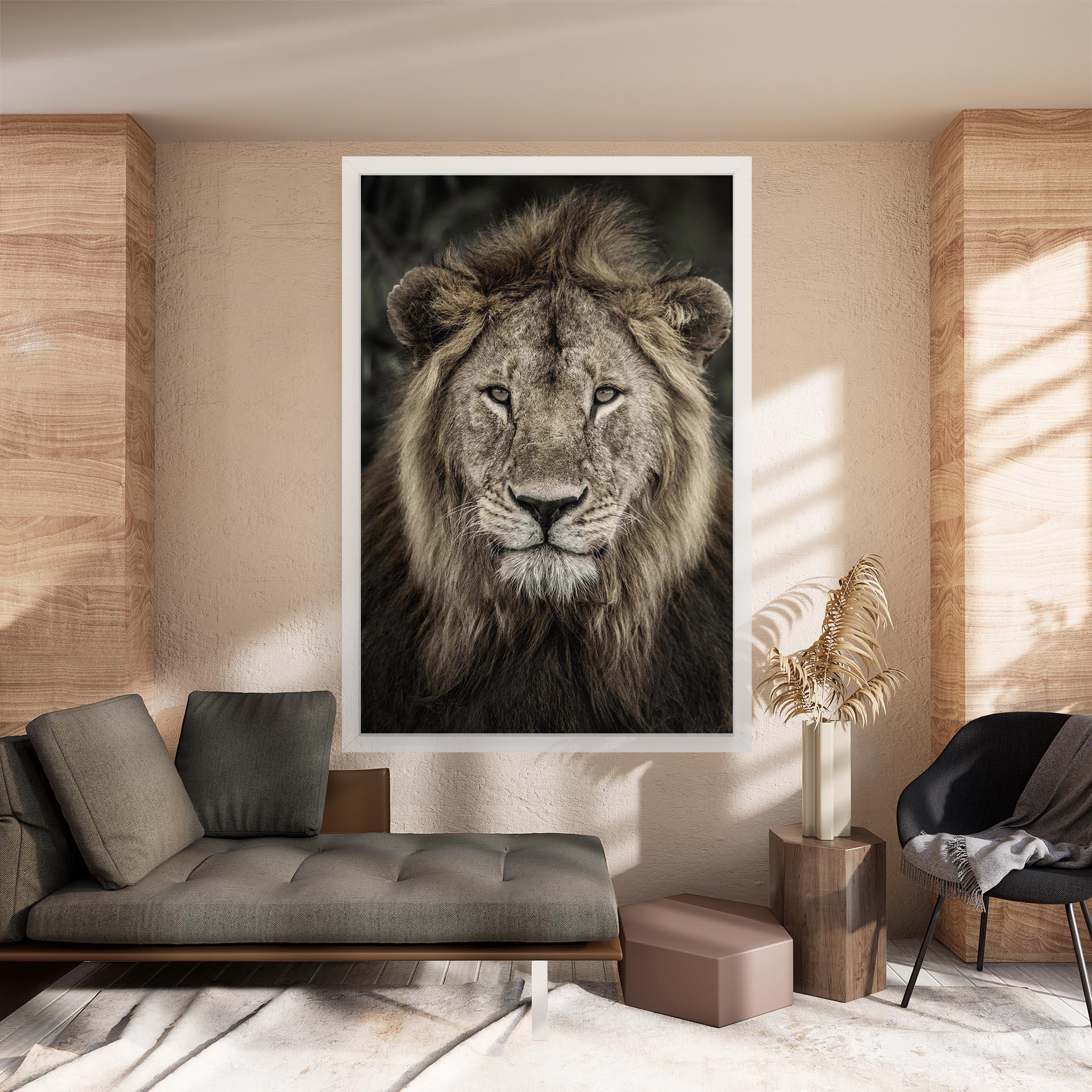 Tablou Canvas Lion Close Up mockup 8