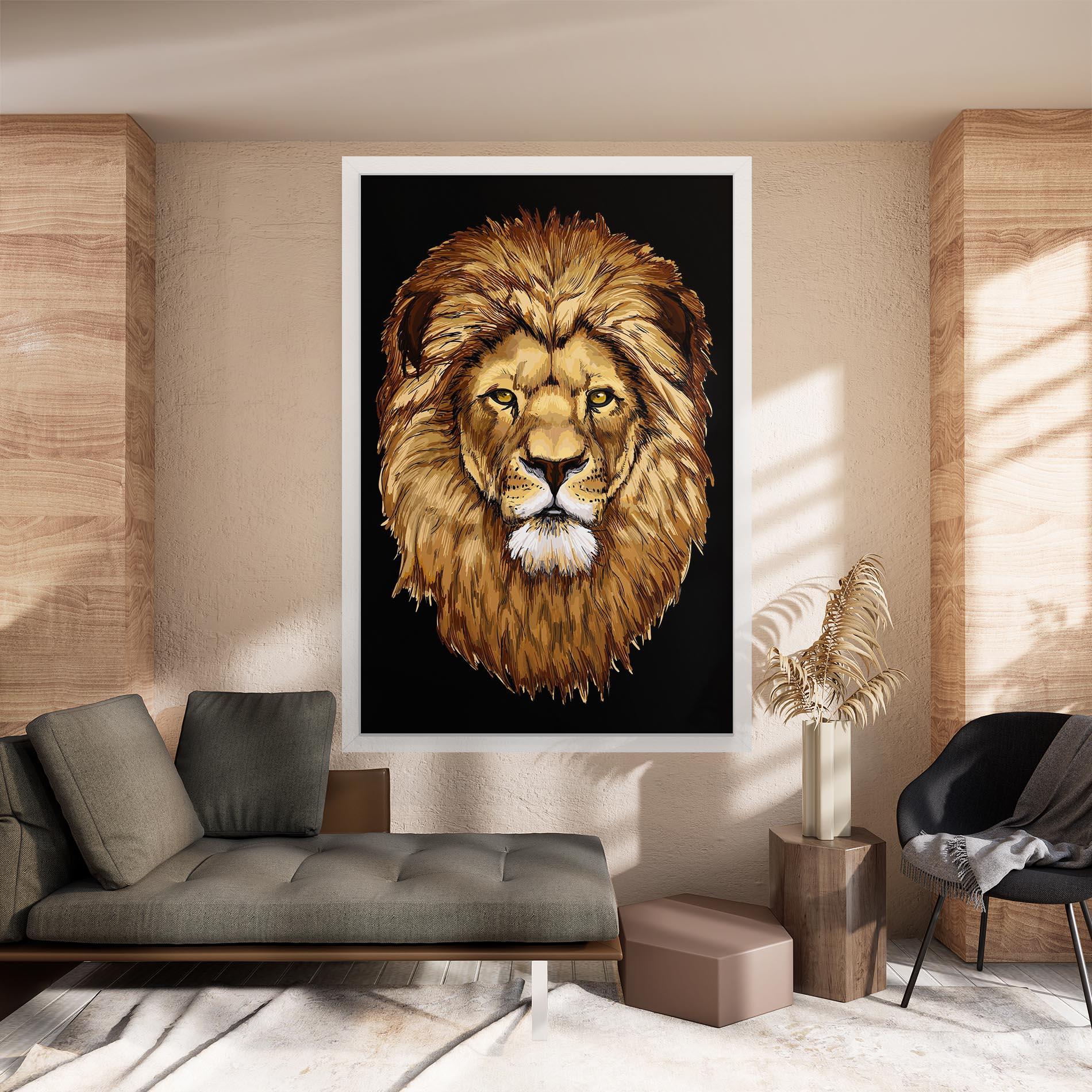 Tablou Canvas Lion Head mockup 8