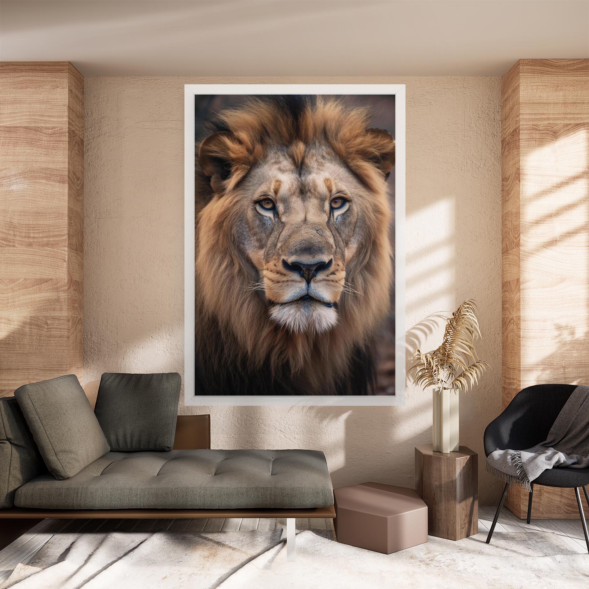 Tablou Canvas Wild Lion View mockup 8