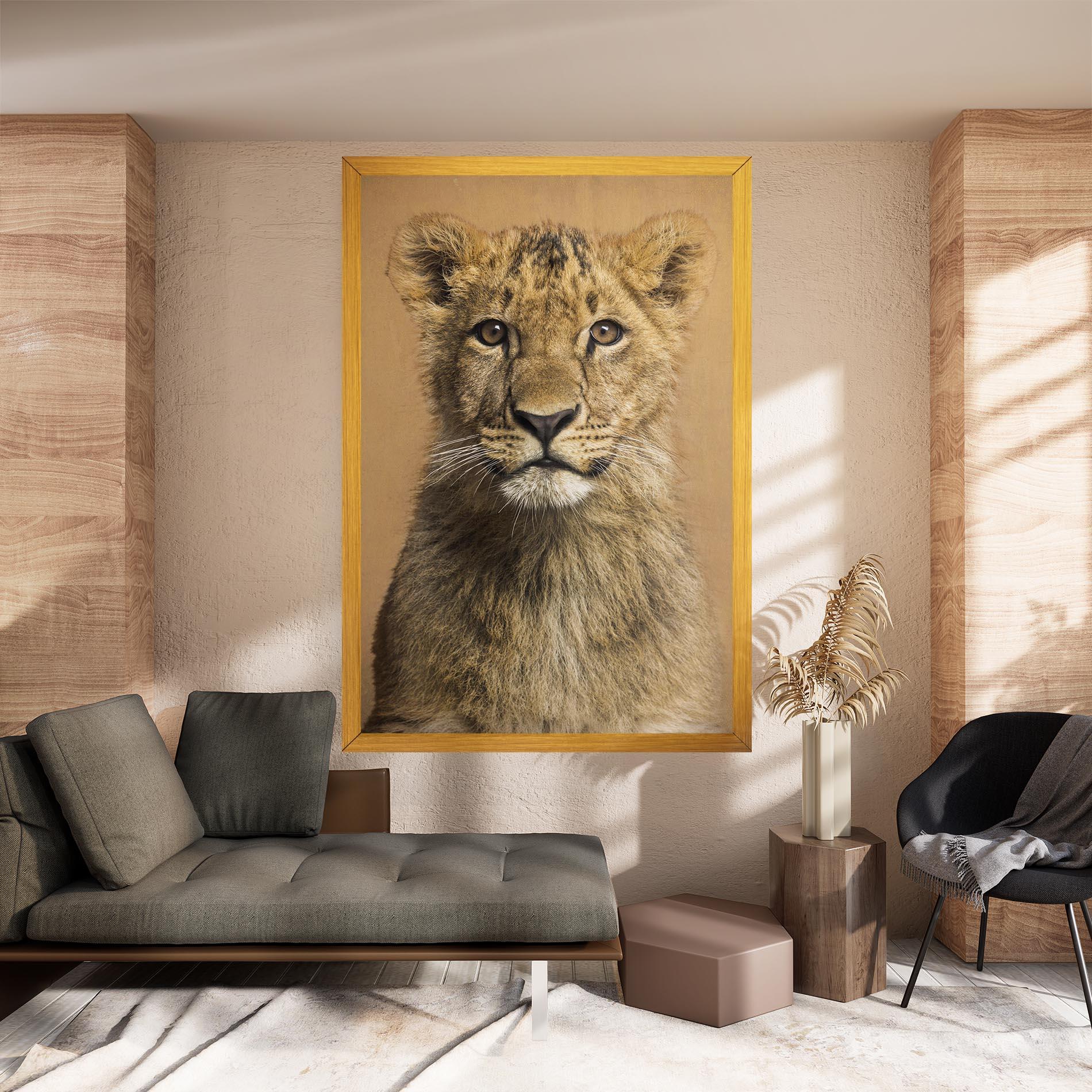 Tablou Canvas Baby Lion mockup 8