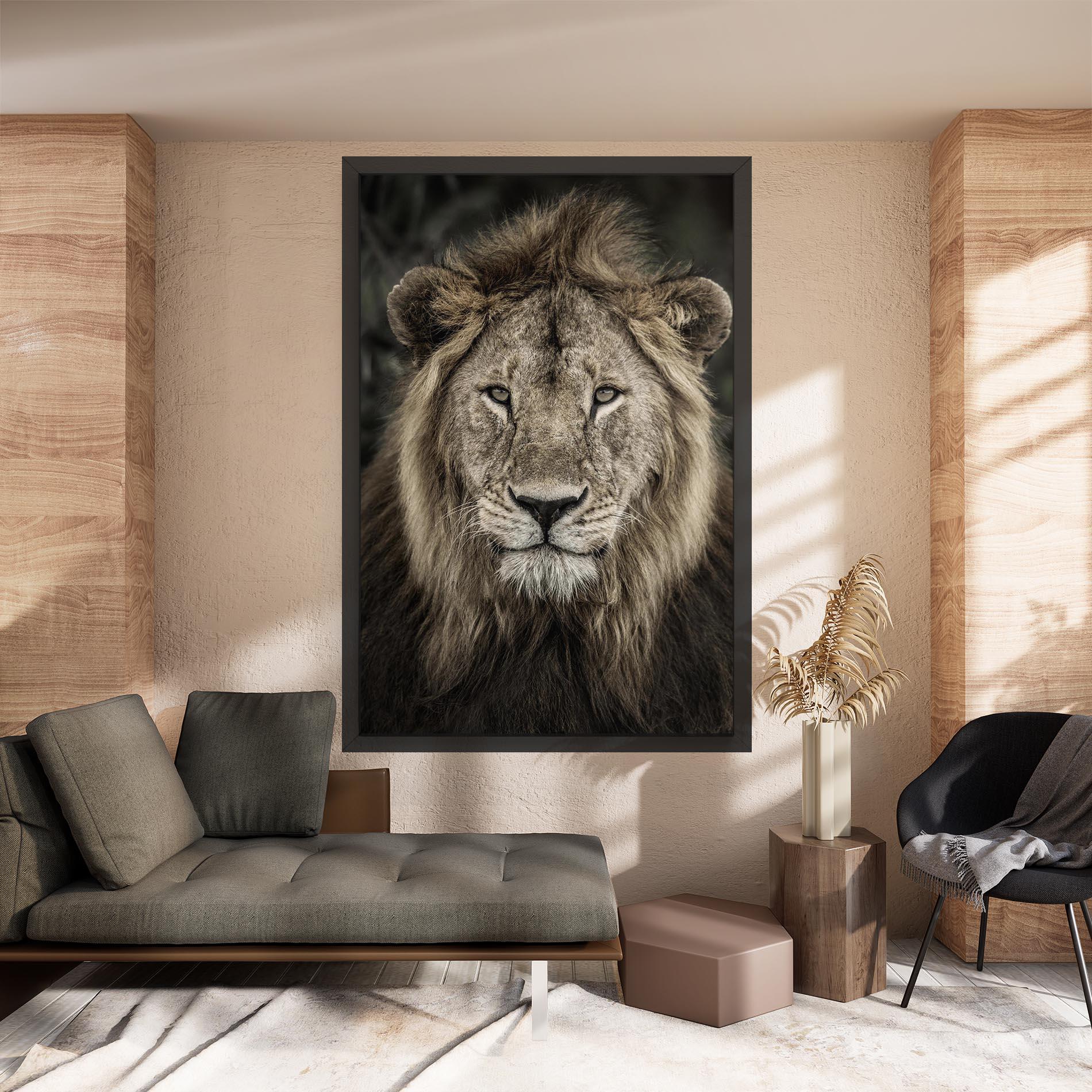 Tablou Canvas Lion Close Up mockup 8