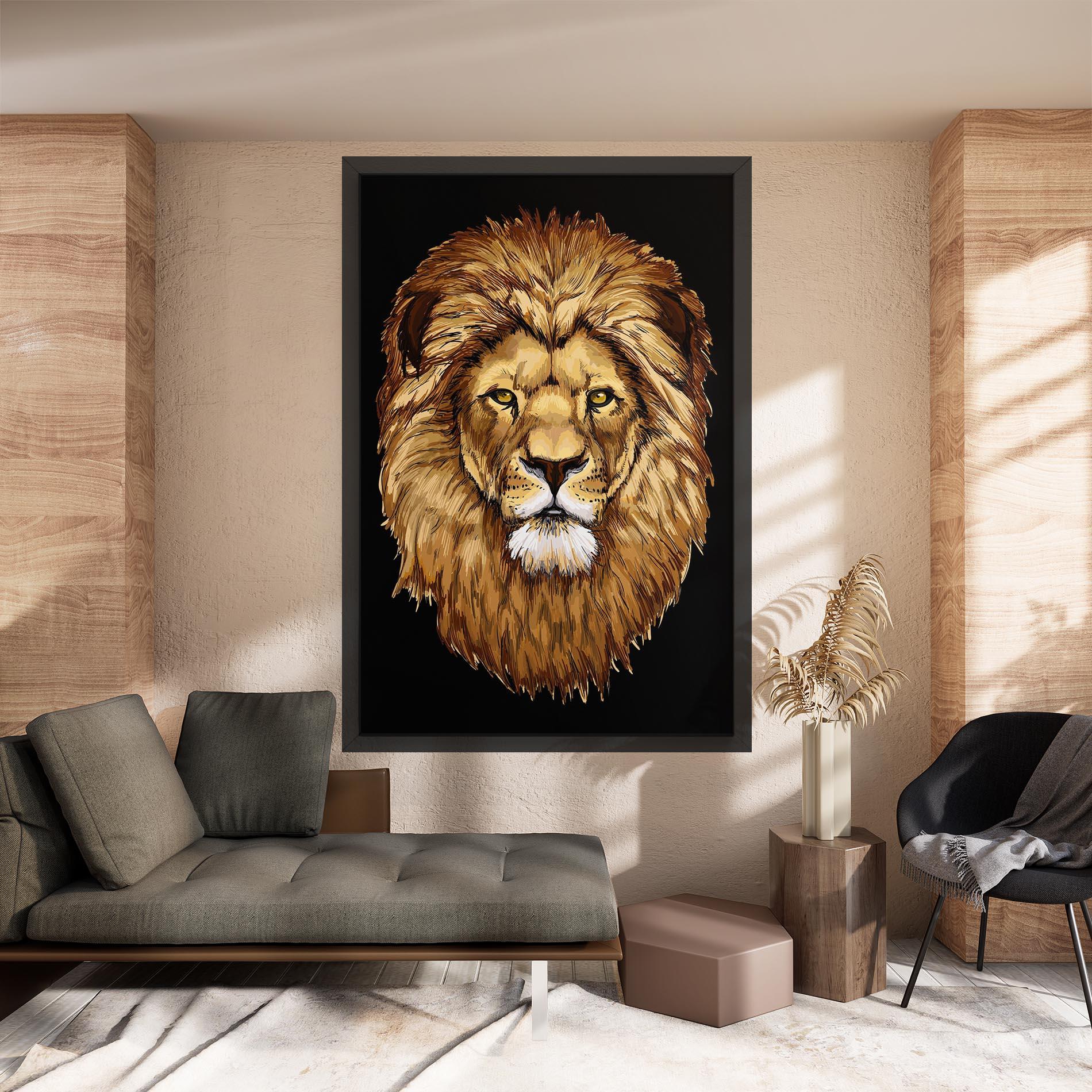 Tablou Canvas Lion Head mockup 8