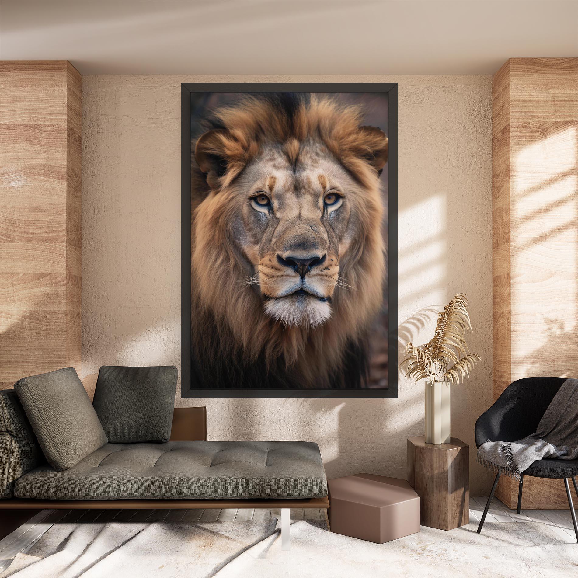 Tablou Canvas Wild Lion View mockup 8