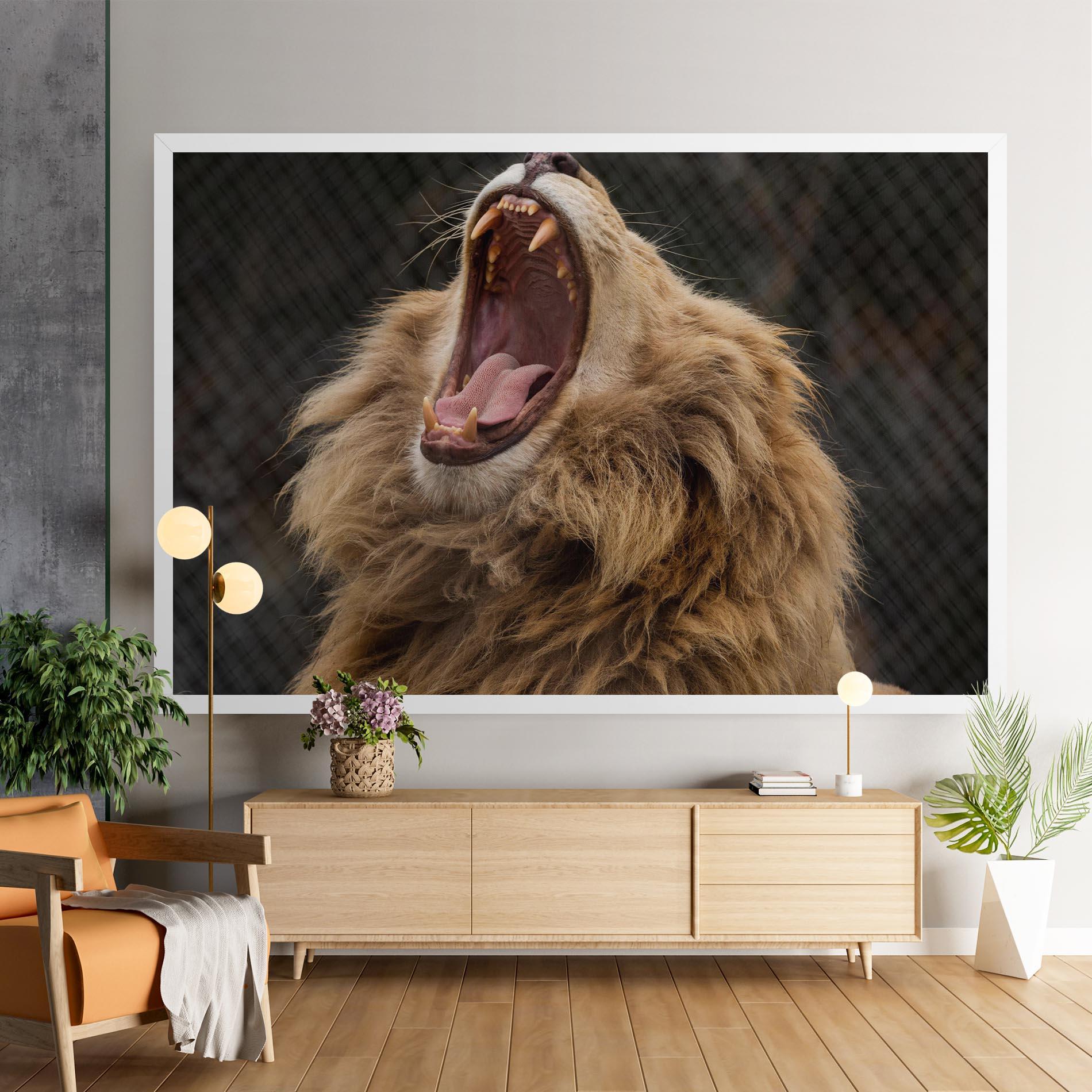 Tablou Canvas Angry Lion mockup 9