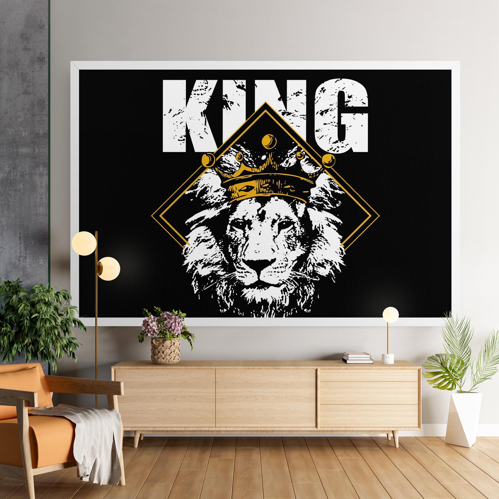 Tablou Canvas Jungle King mockup 9