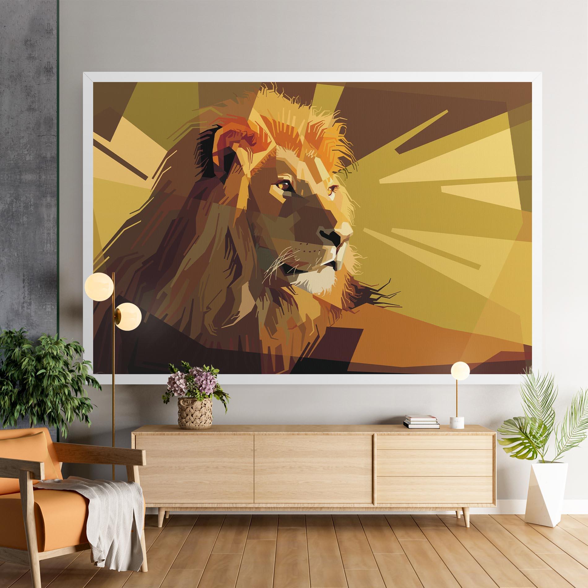 Tablou Canvas Lion Art mockup 9