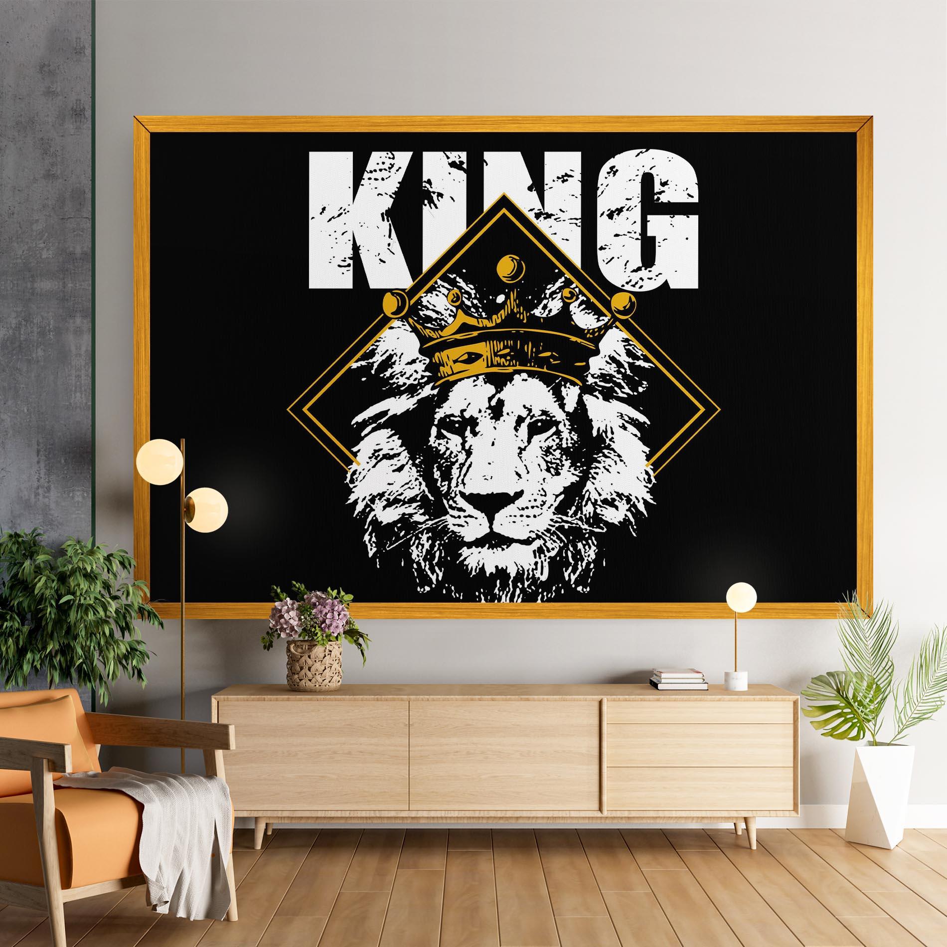 Tablou Canvas Jungle King mockup 9