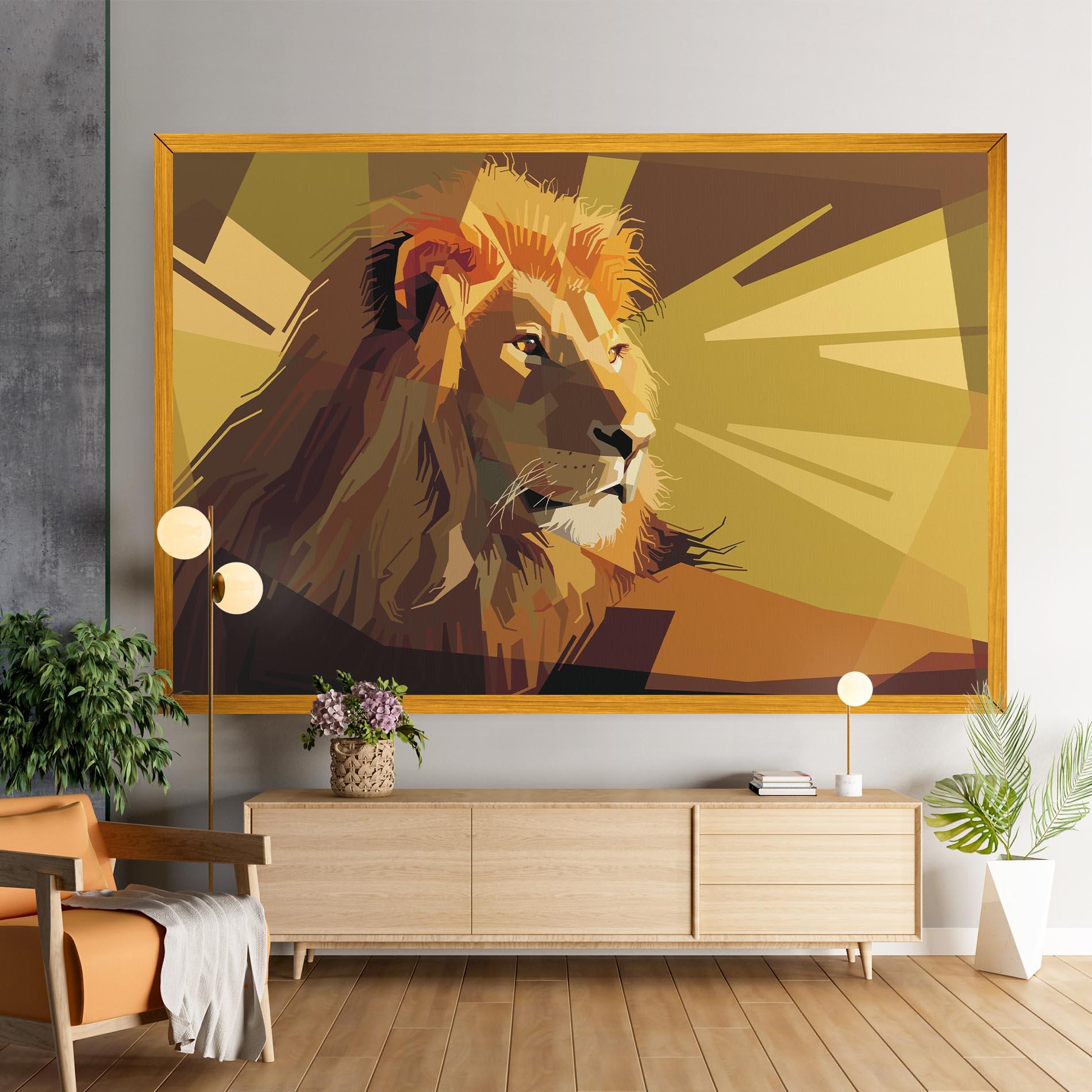 Tablou Canvas Lion Art mockup 9