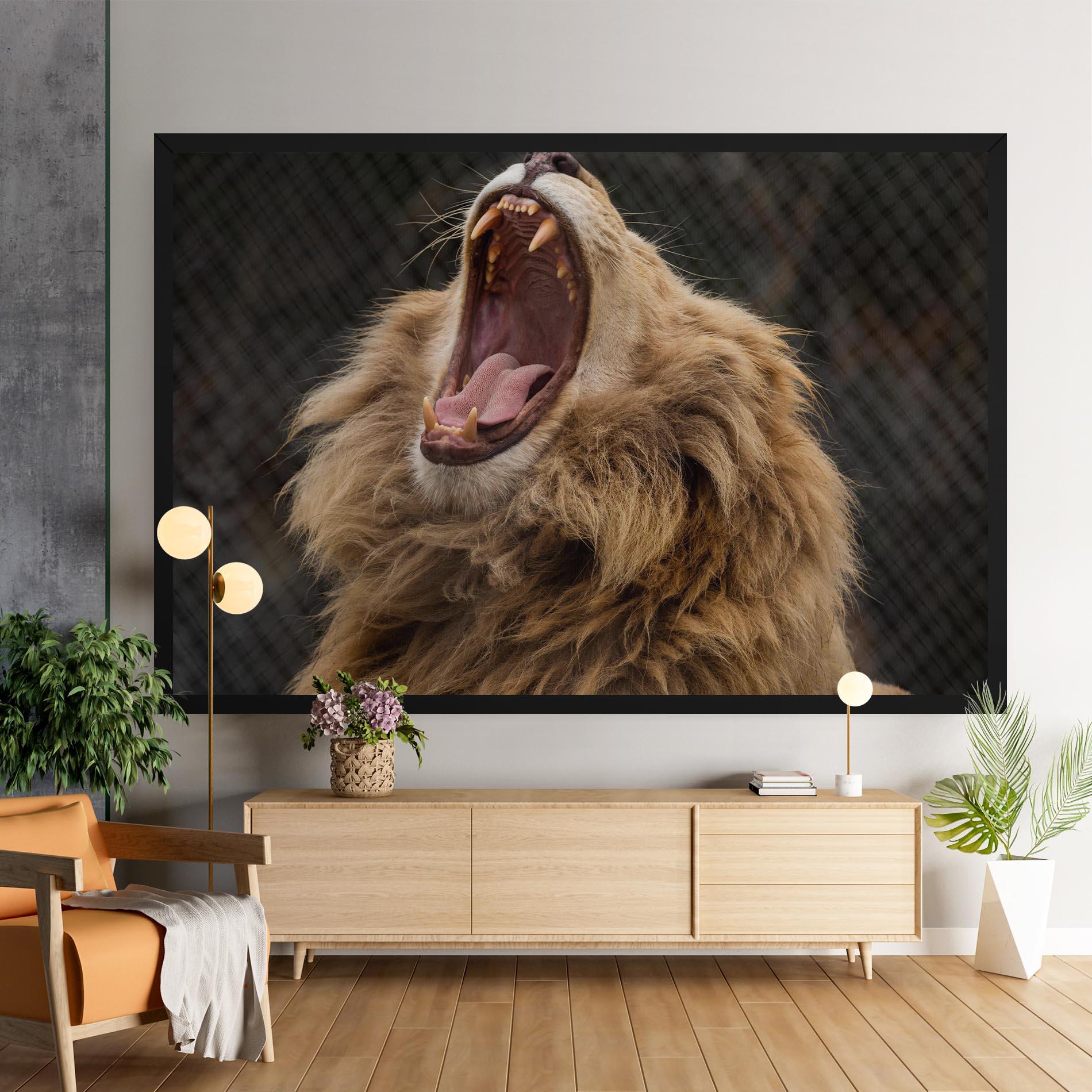 Tablou Canvas Angry Lion mockup 9