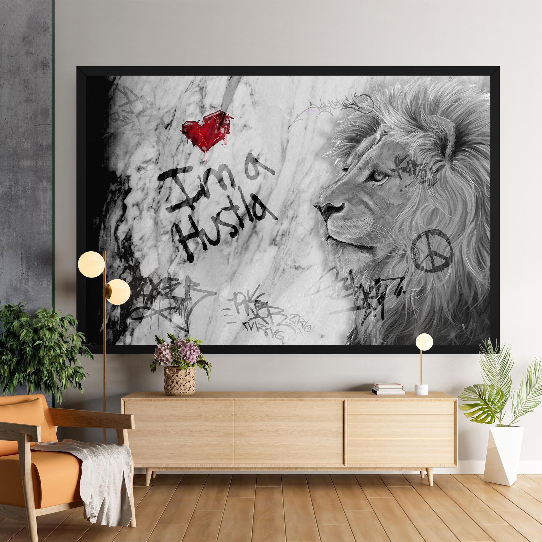 Tablou Canvas Lion Hustler mockup 9