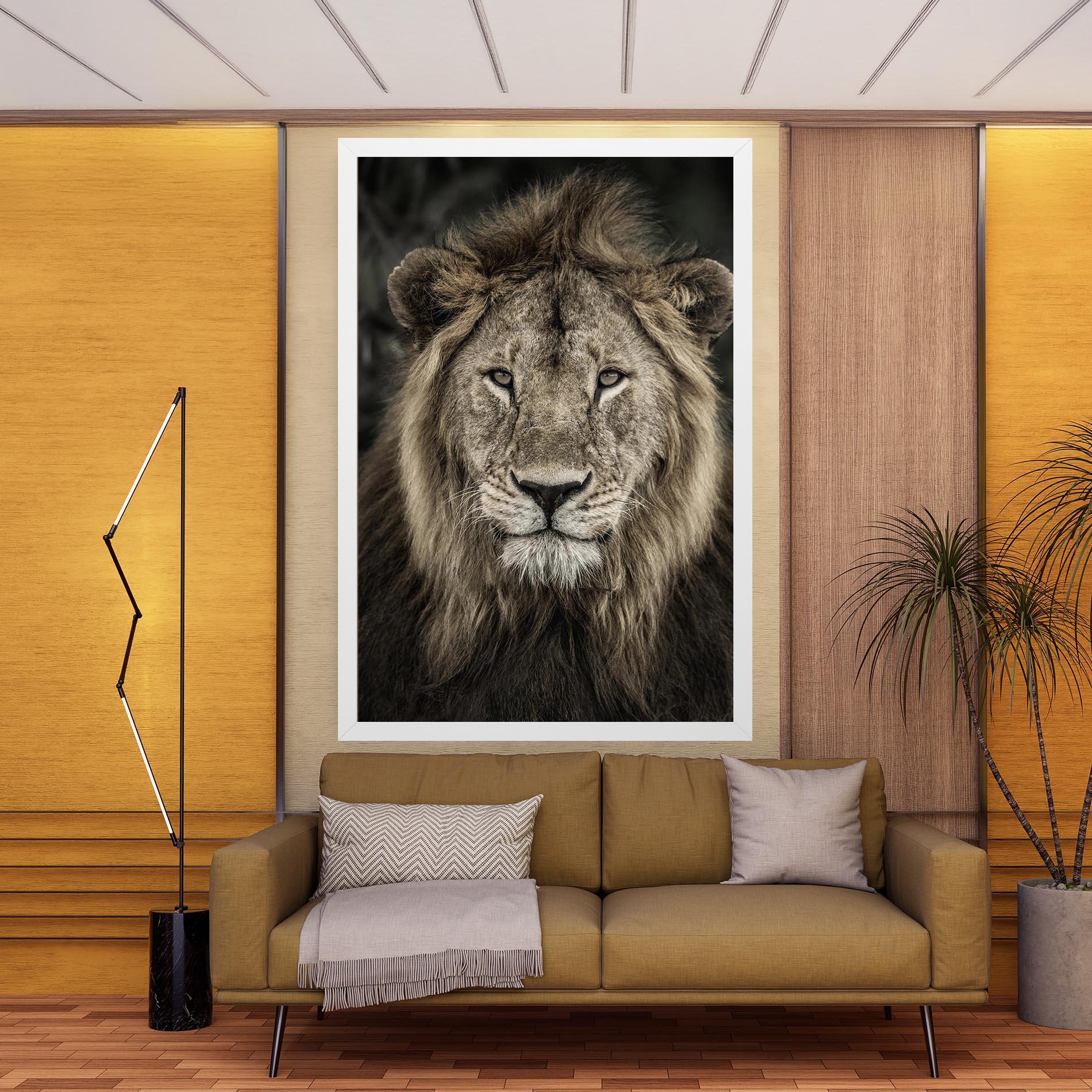 Tablou Canvas Lion Close Up mockup 9