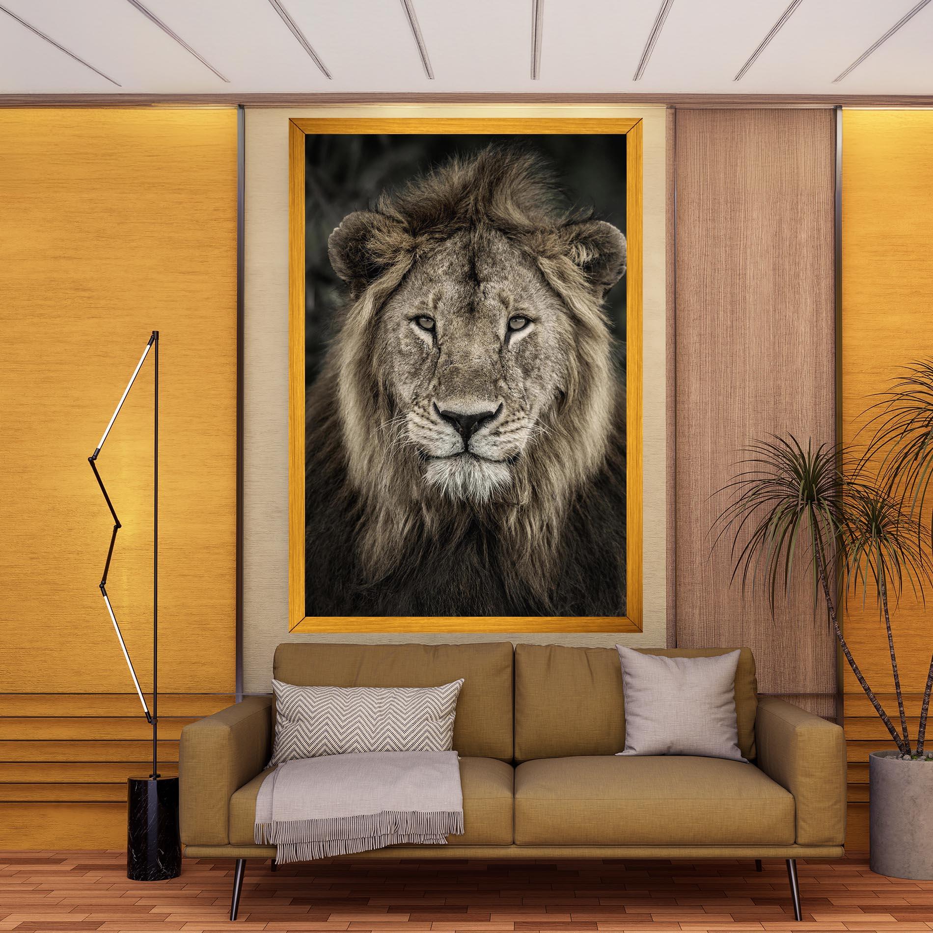 Tablou Canvas Lion Close Up mockup 9