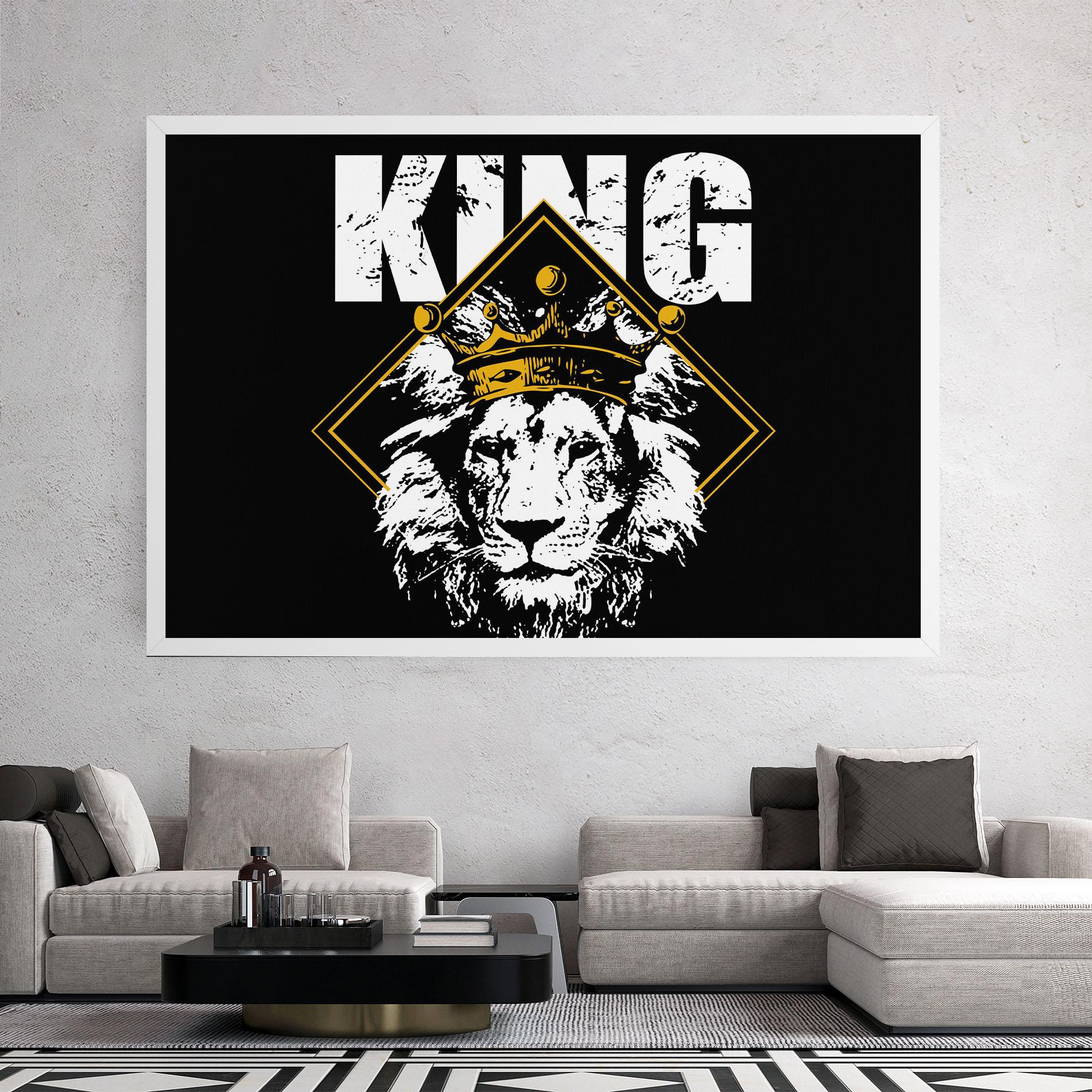 Tablou Canvas Jungle King mockup 2
