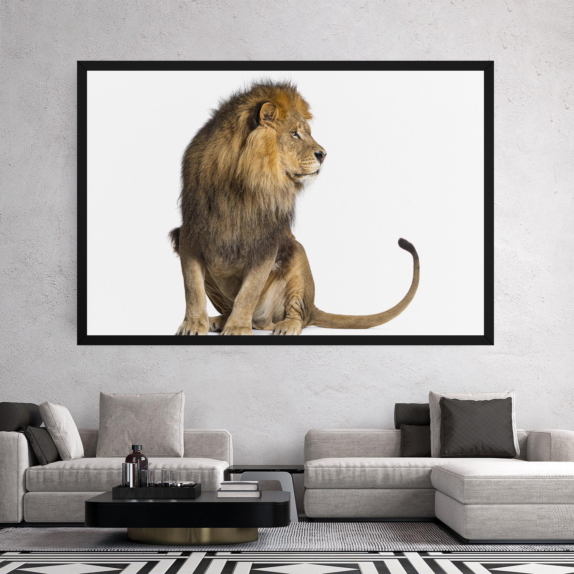 Tablou Canvas Big Lion mockup 2