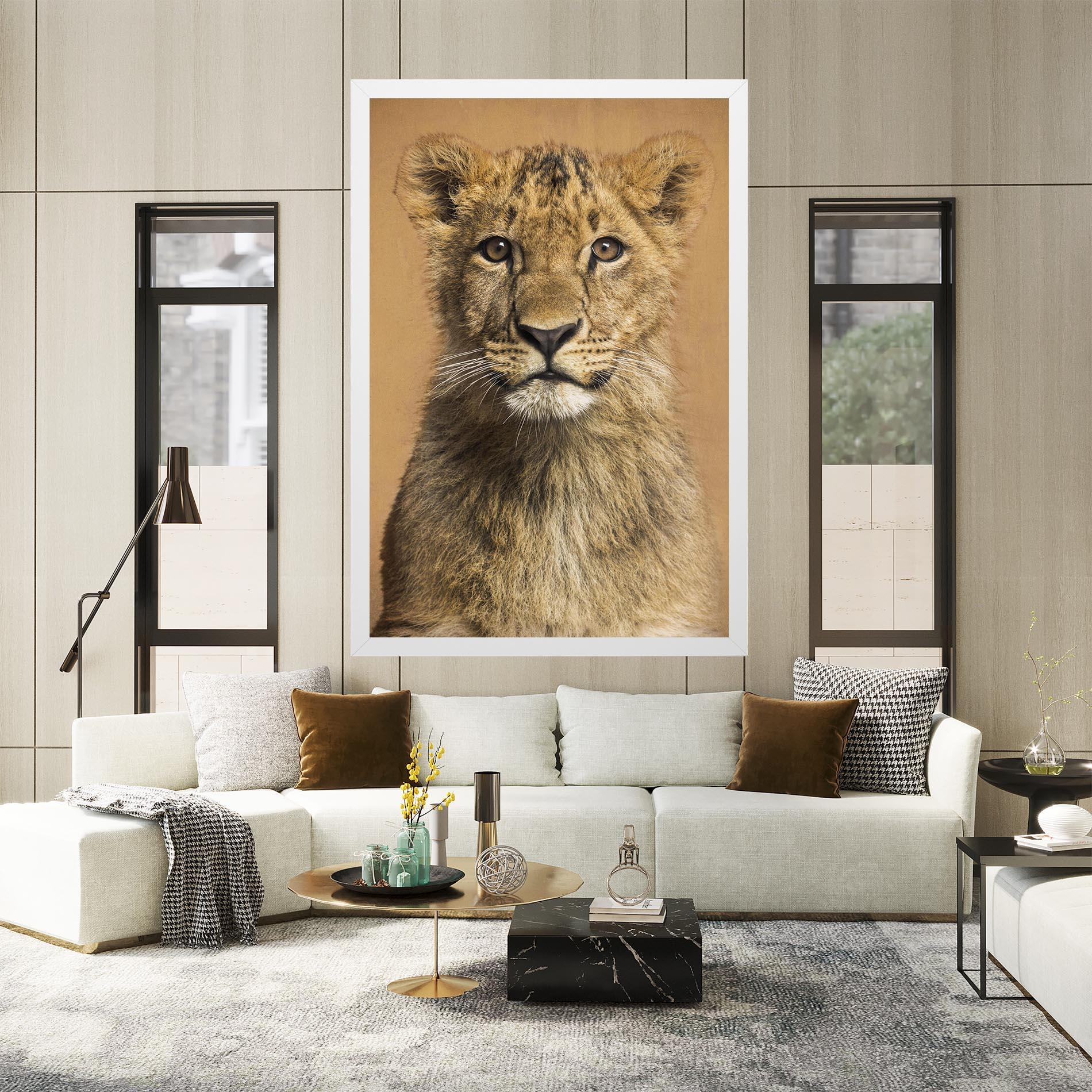 Tablou Canvas Baby Lion mockup 2