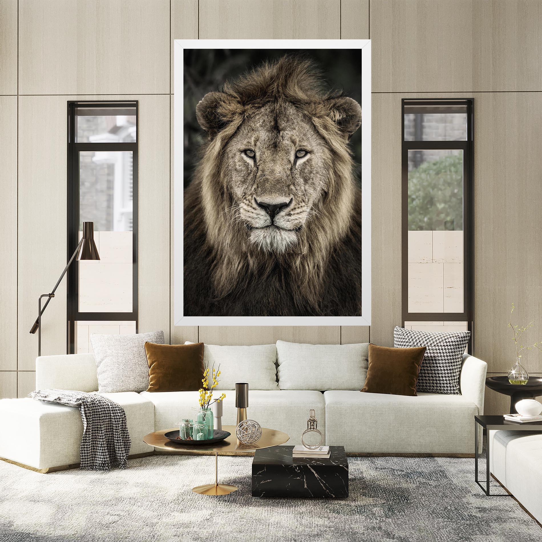 Tablou Canvas Lion Close Up mockup 2
