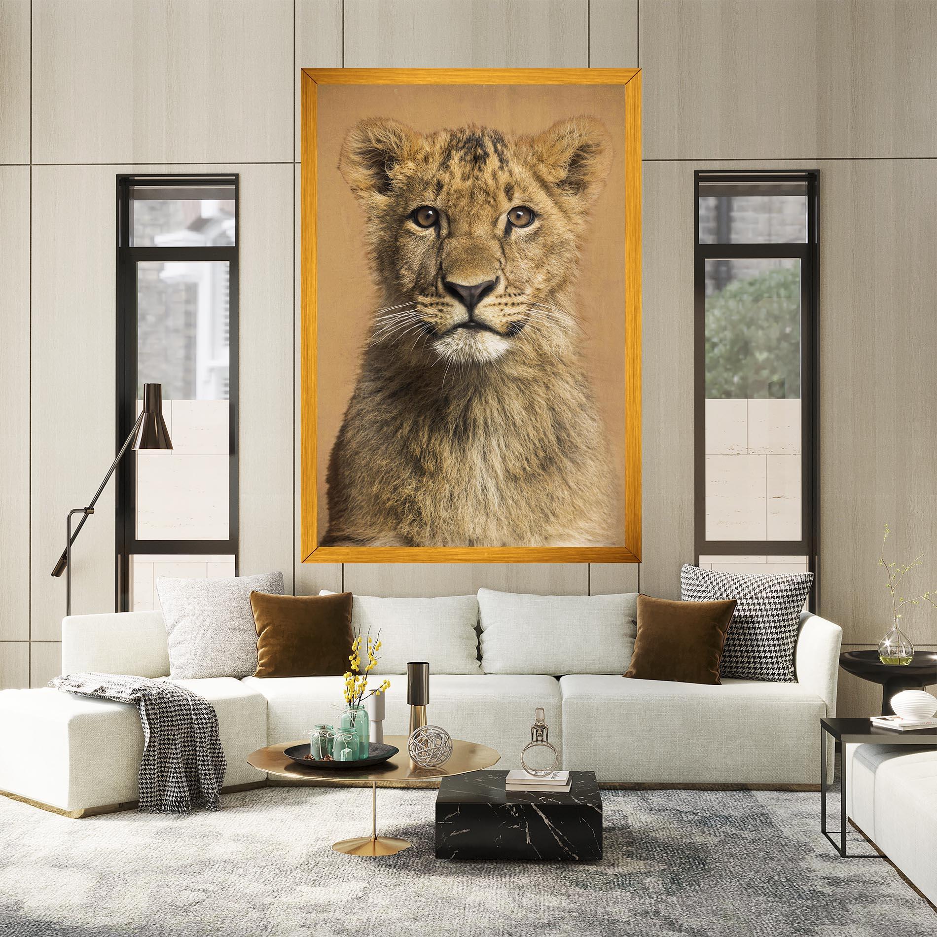 Tablou Canvas Baby Lion mockup 2
