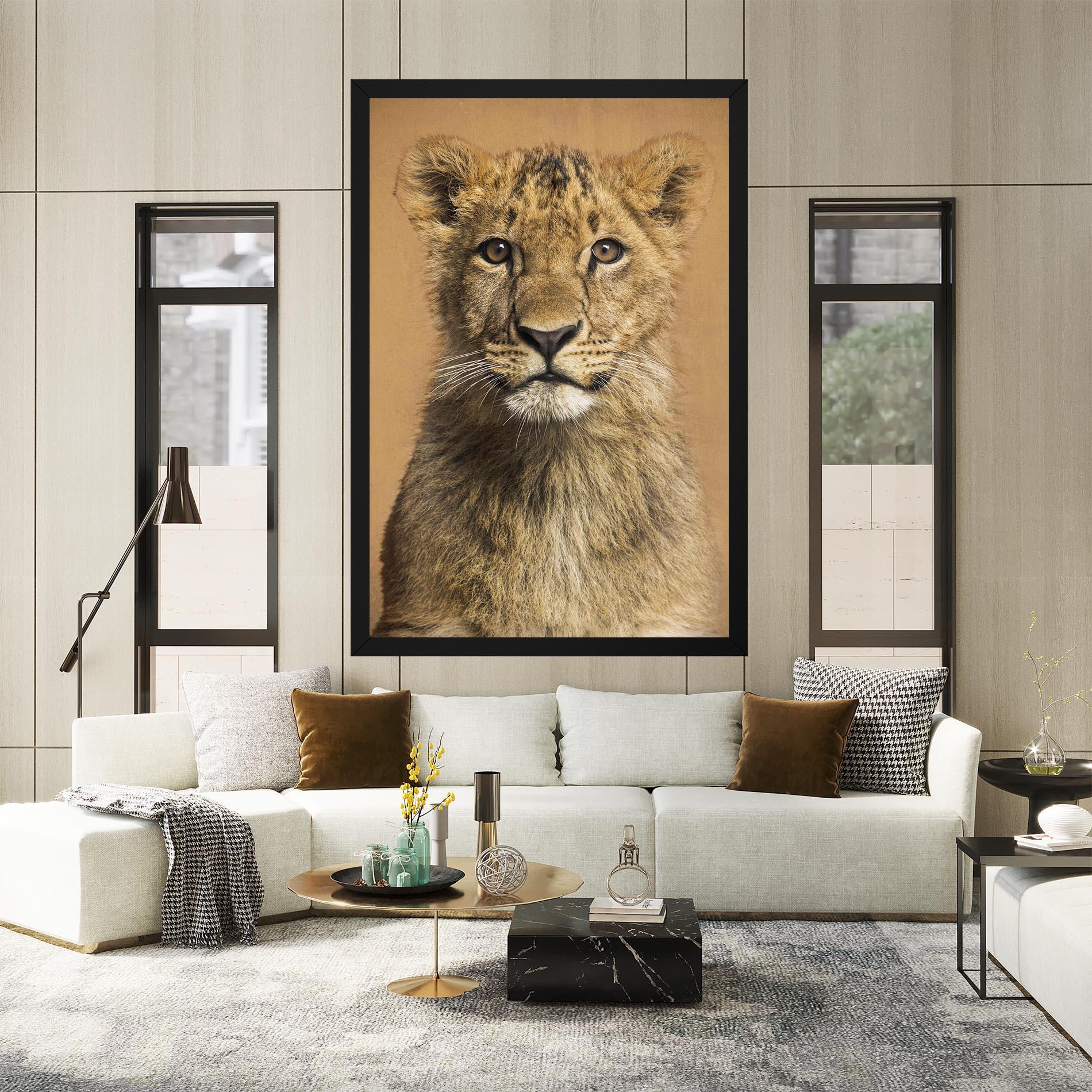 Tablou Canvas Baby Lion mockup 2