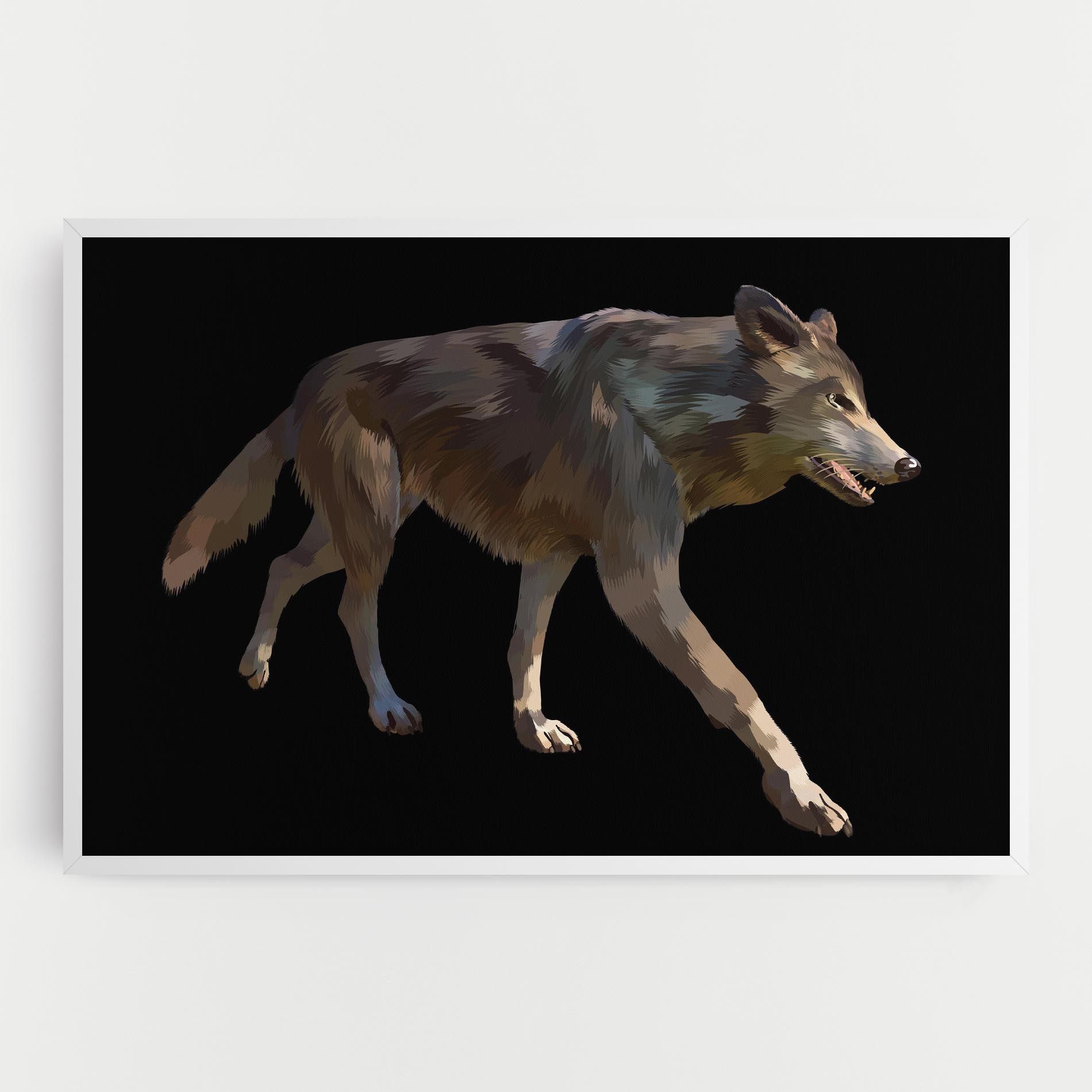 3d Wolf mockup 0