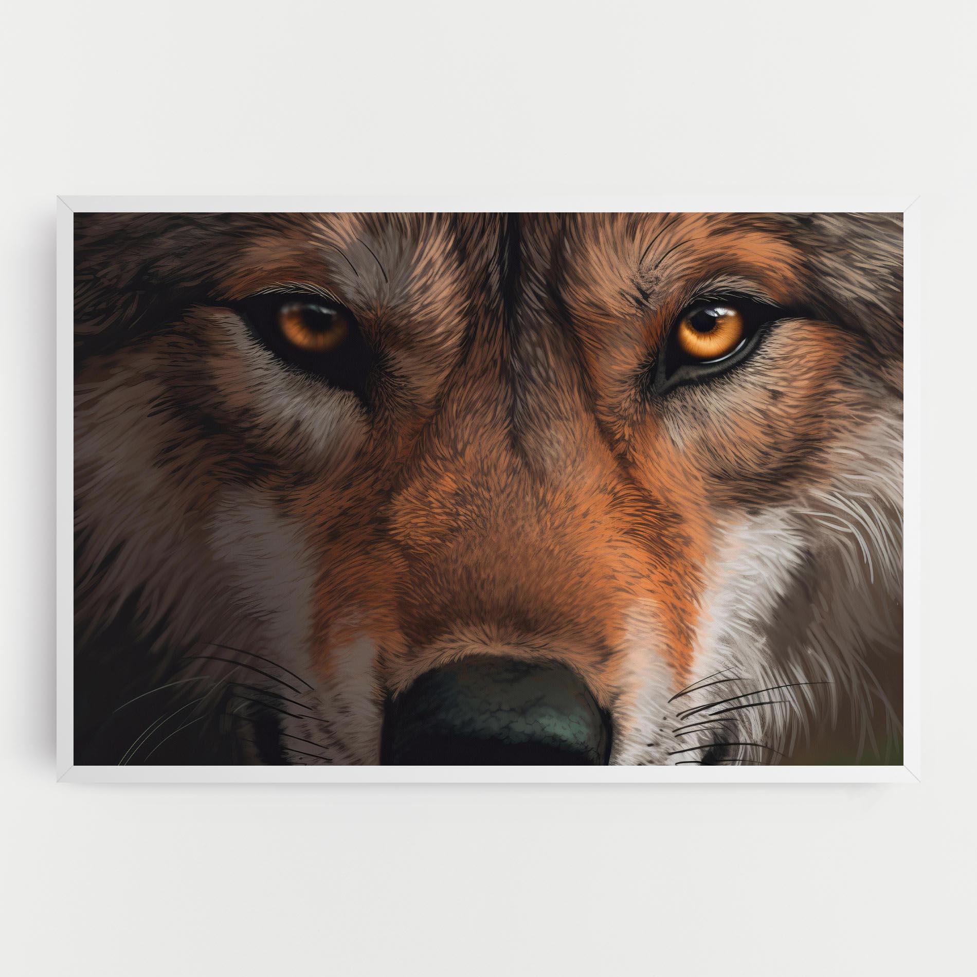 Tablou Canvas Close Up Wolf Eyes mockup 0