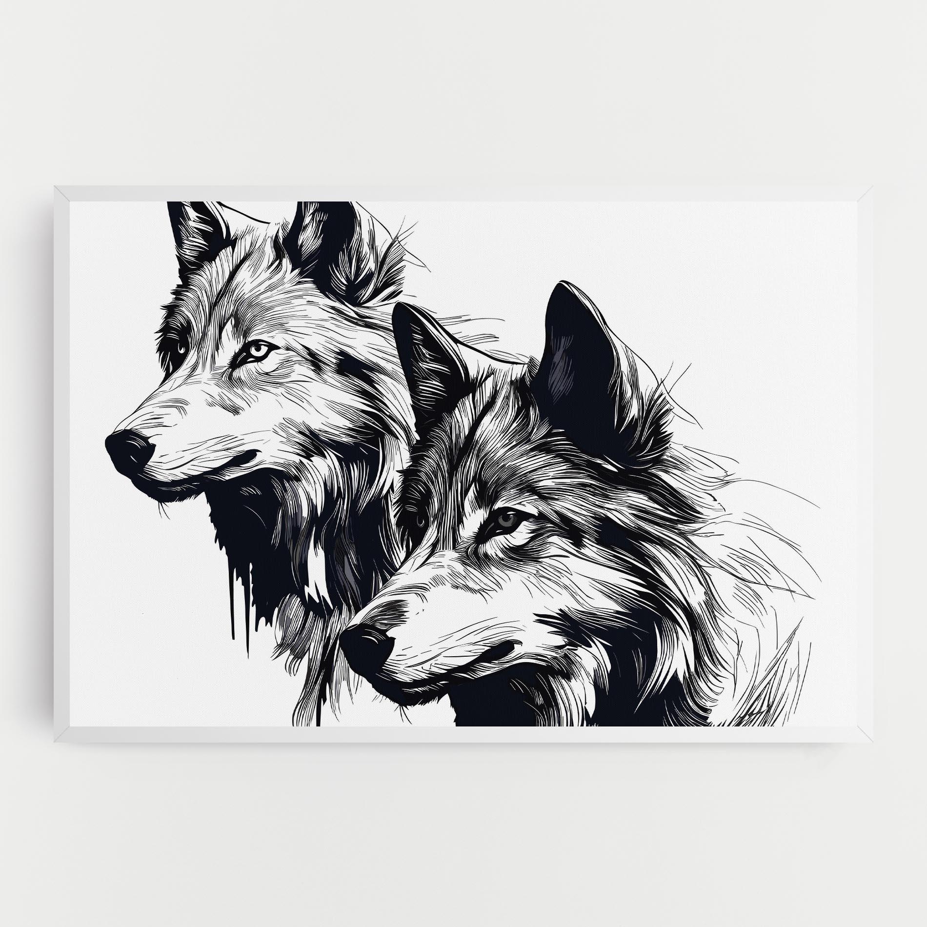 Tablou Canvas Wolf Friends mockup 0