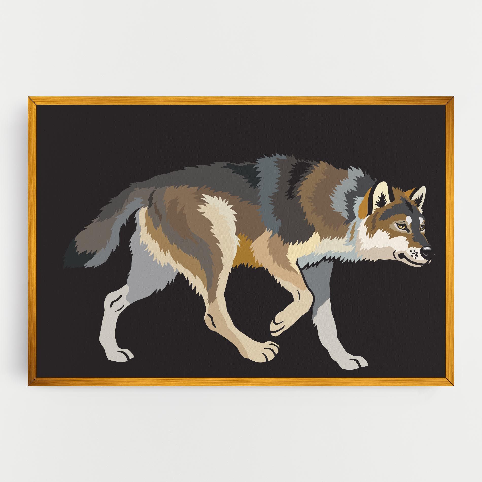 Cartoon Wolf mockup 0