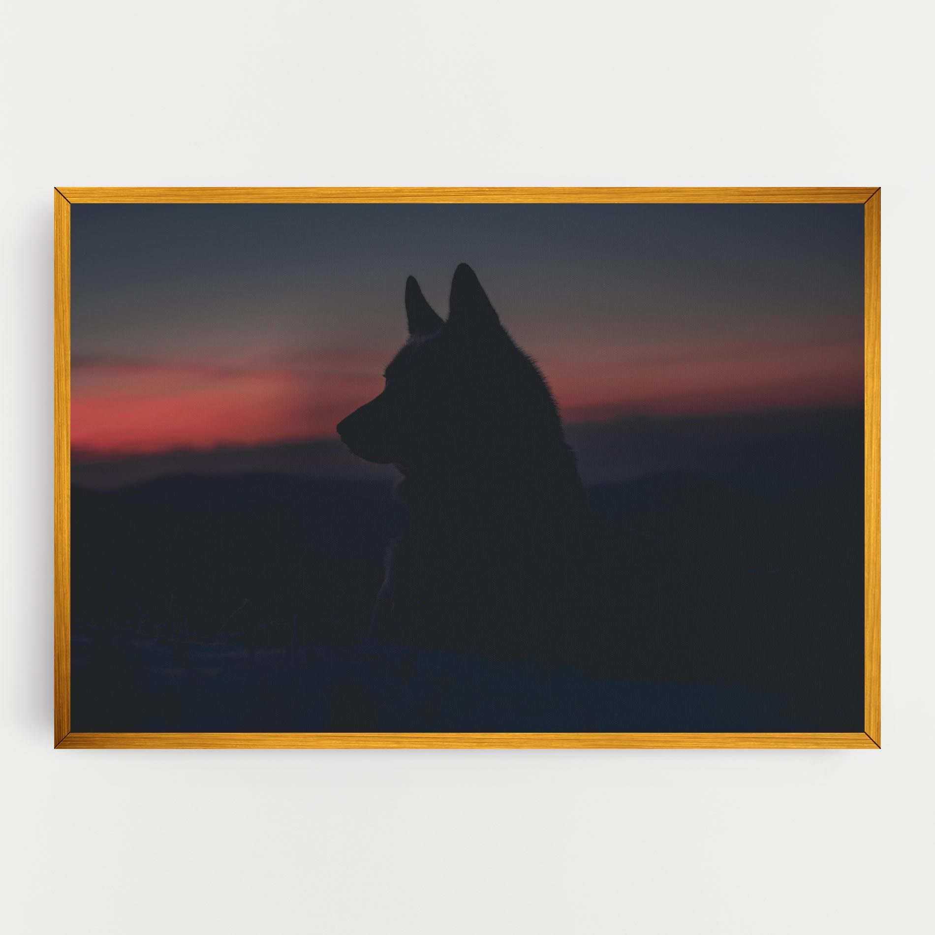 Wolf Shillouette mockup 0