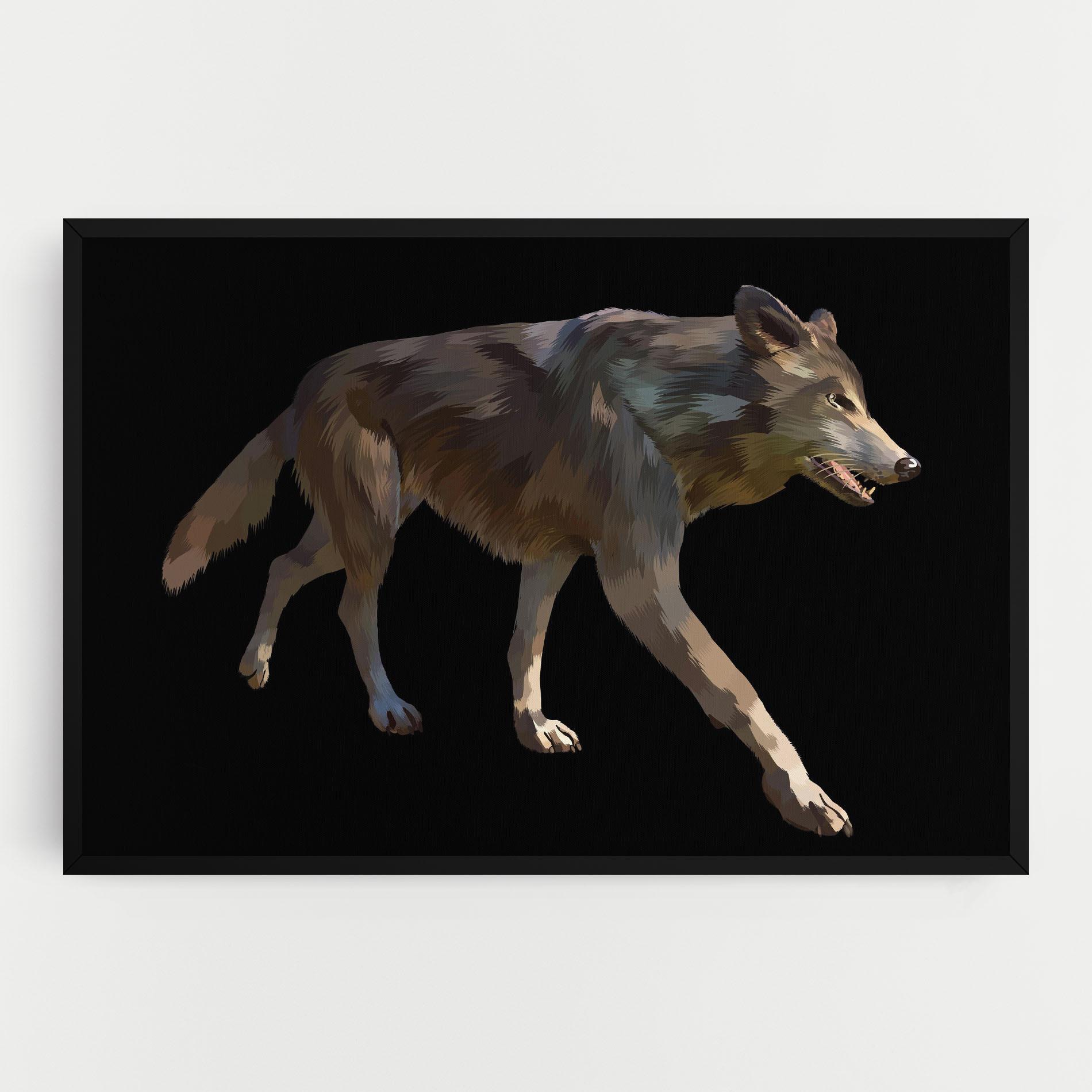 Tablou Canvas 3d Wolf mockup 0
