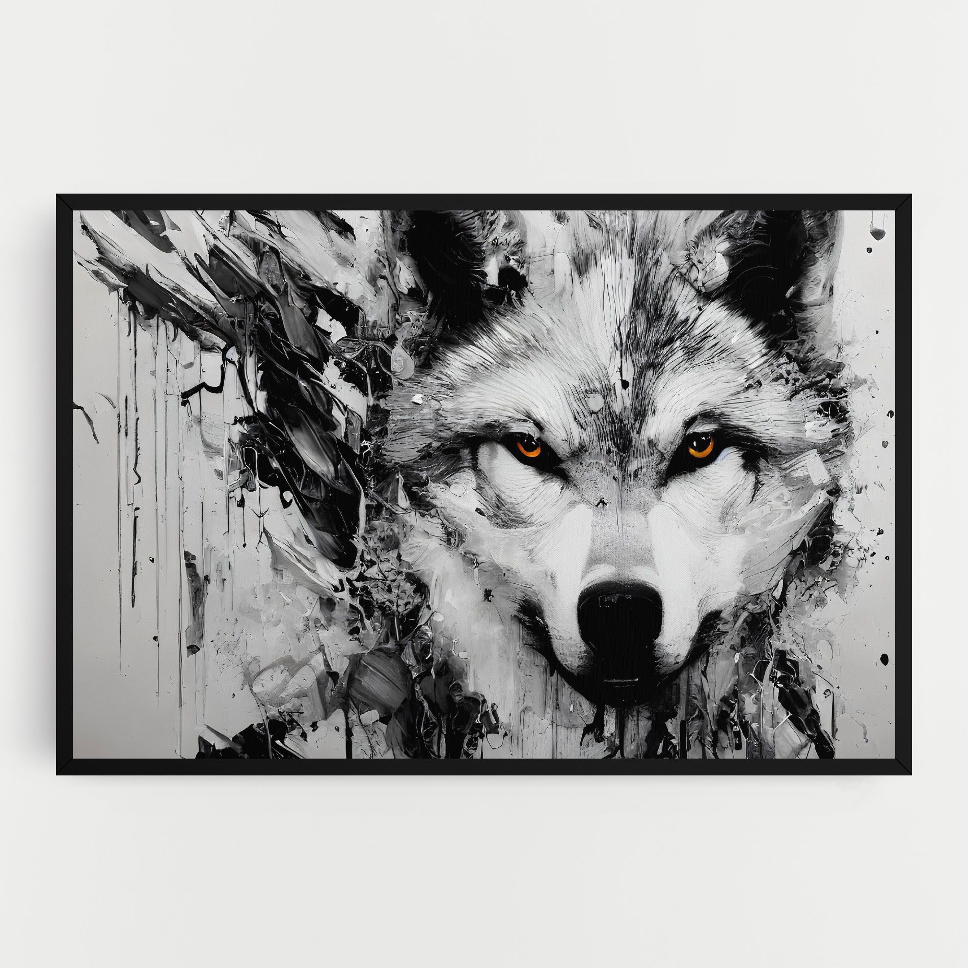Grey Wolf Portrait mockup 0