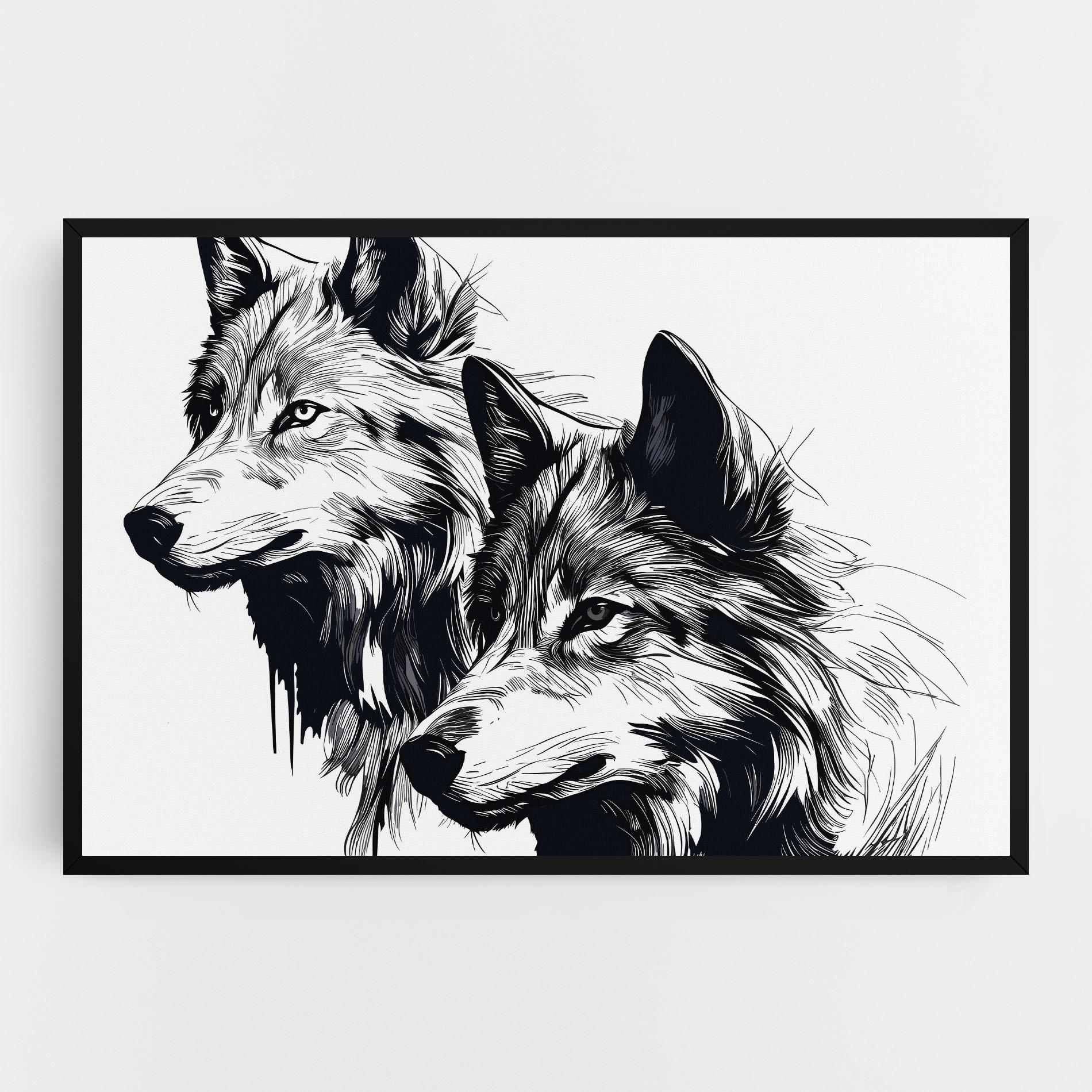 Tablou Canvas Wolf Friends mockup 0