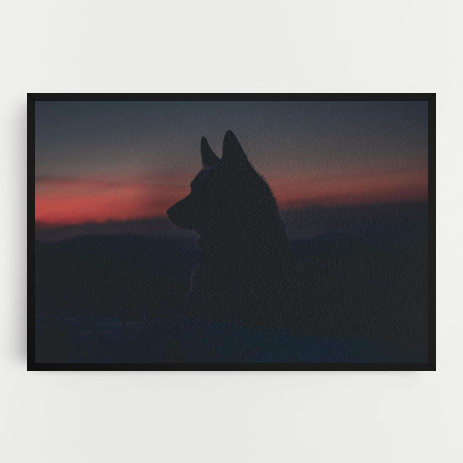 Wolf Shillouette mockup 0