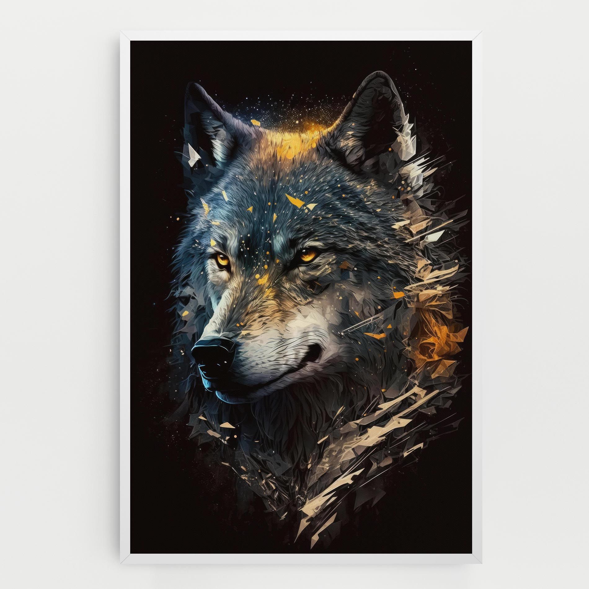 Wolf Portrait mockup 0