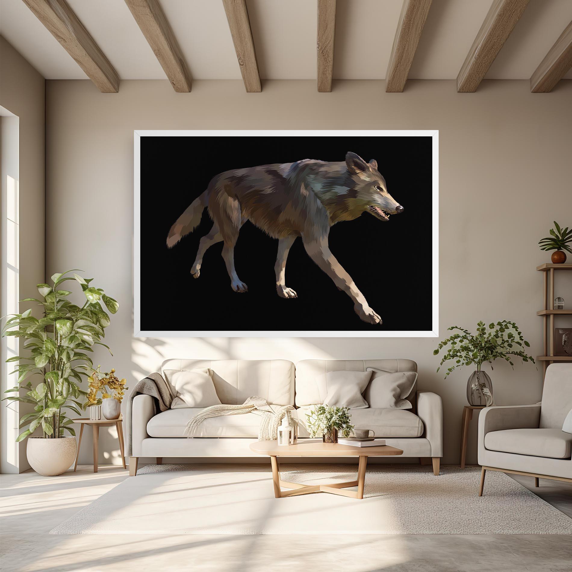 Tablou Canvas 3d Wolf mockup 6