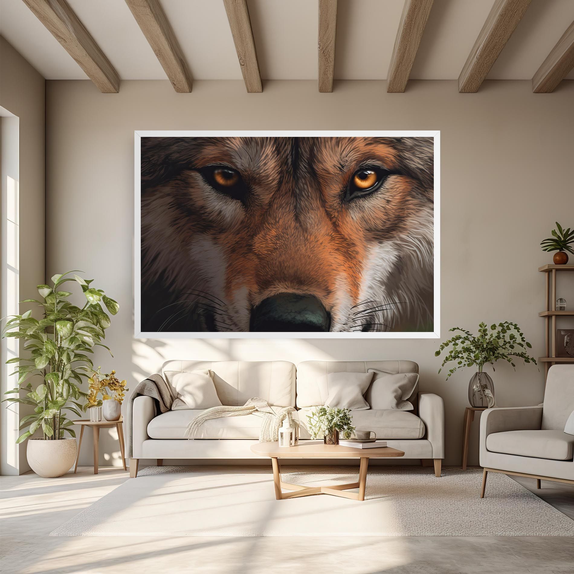 Close Up Wolf Eyes mockup 6