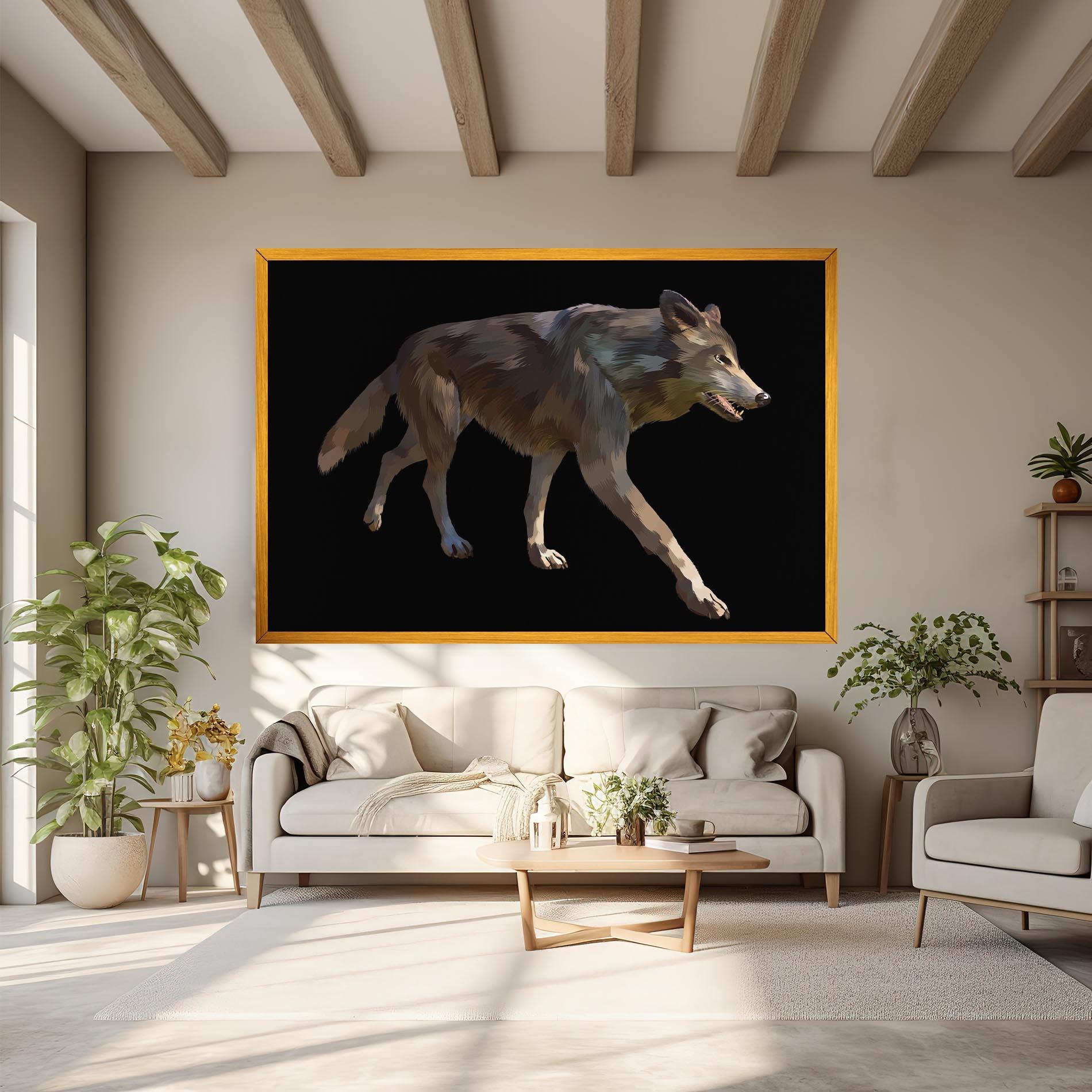Tablou Canvas 3d Wolf mockup 6