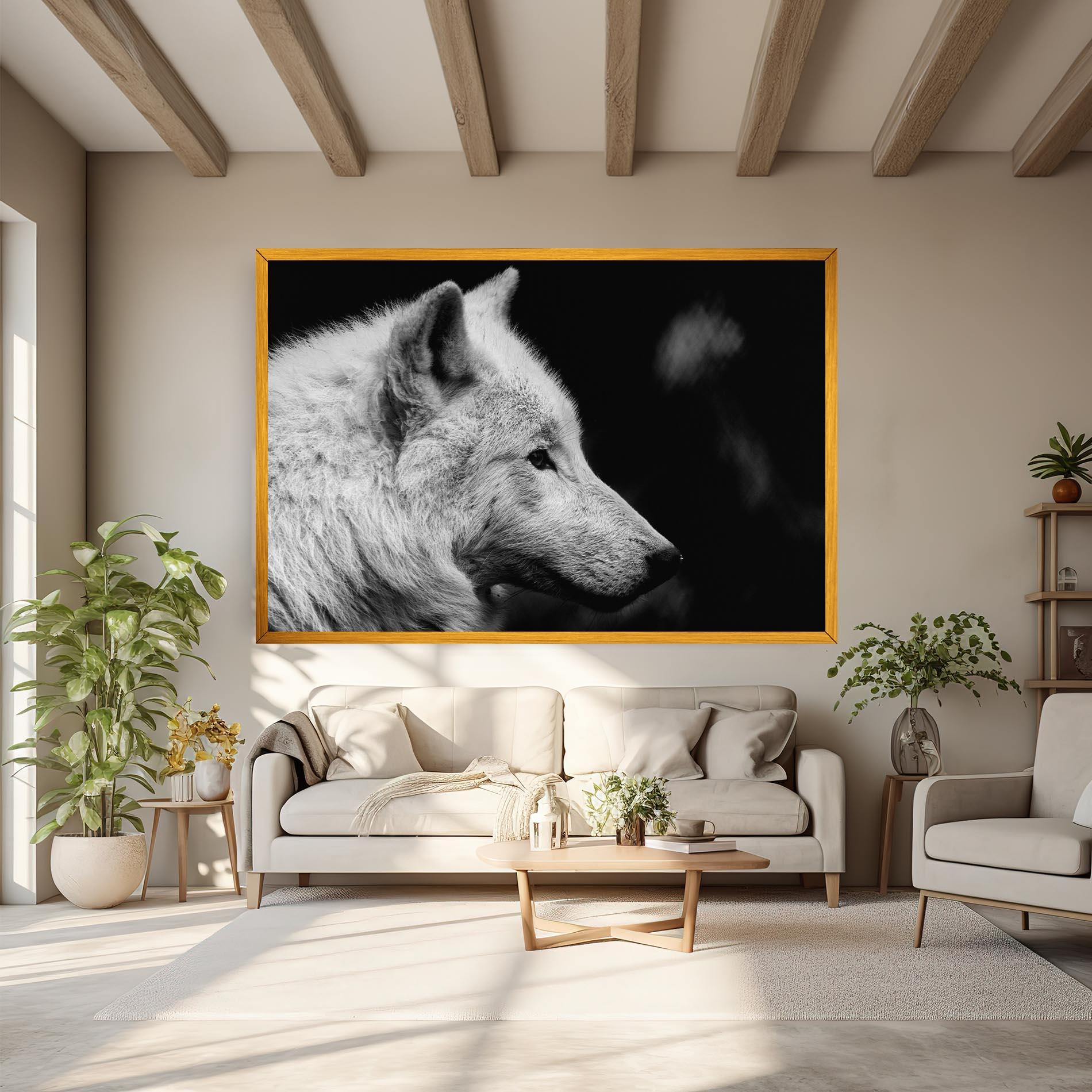 Tablou Canvas Grey Wolf mockup 6