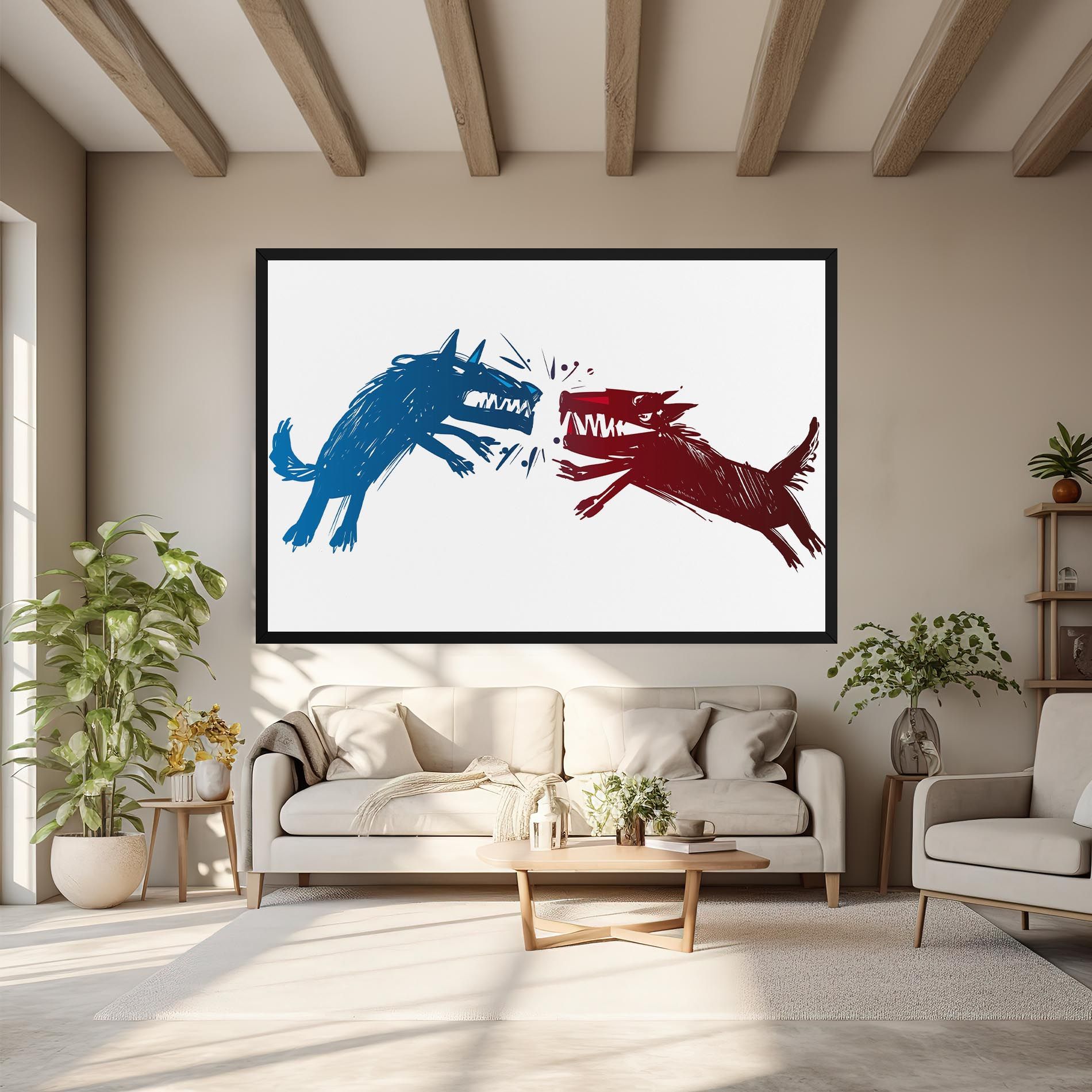 Red Blue Wolves mockup 6