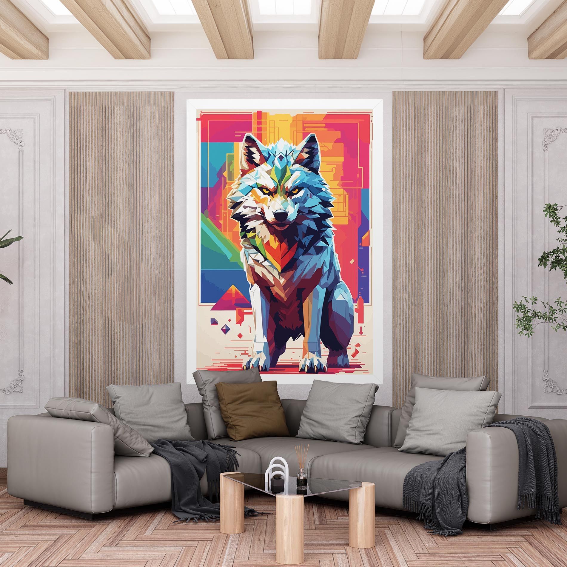 Wolf Character mockup 6