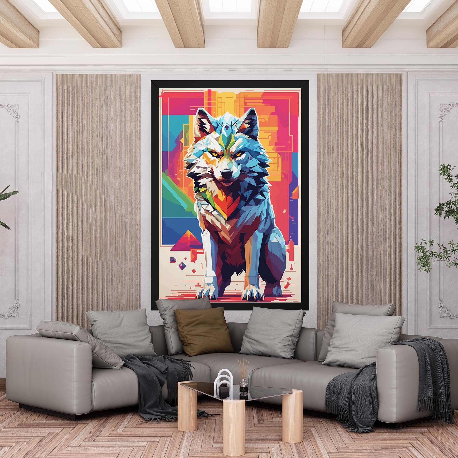 Wolf Character mockup 6