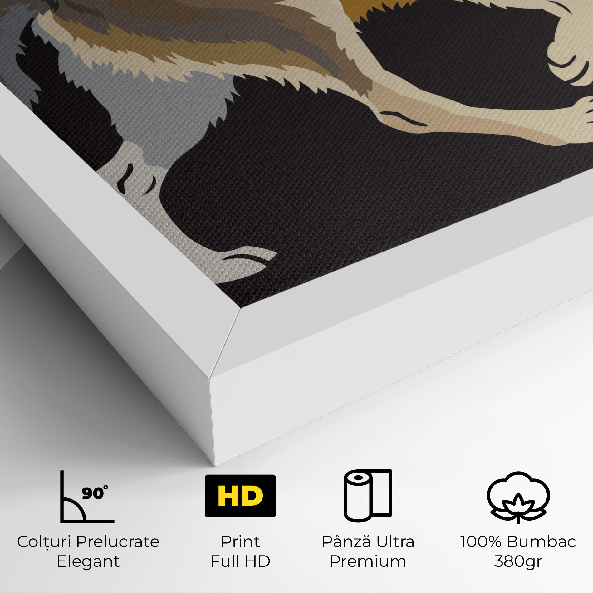Tablou Canvas Cartoon Wolf mockup 4